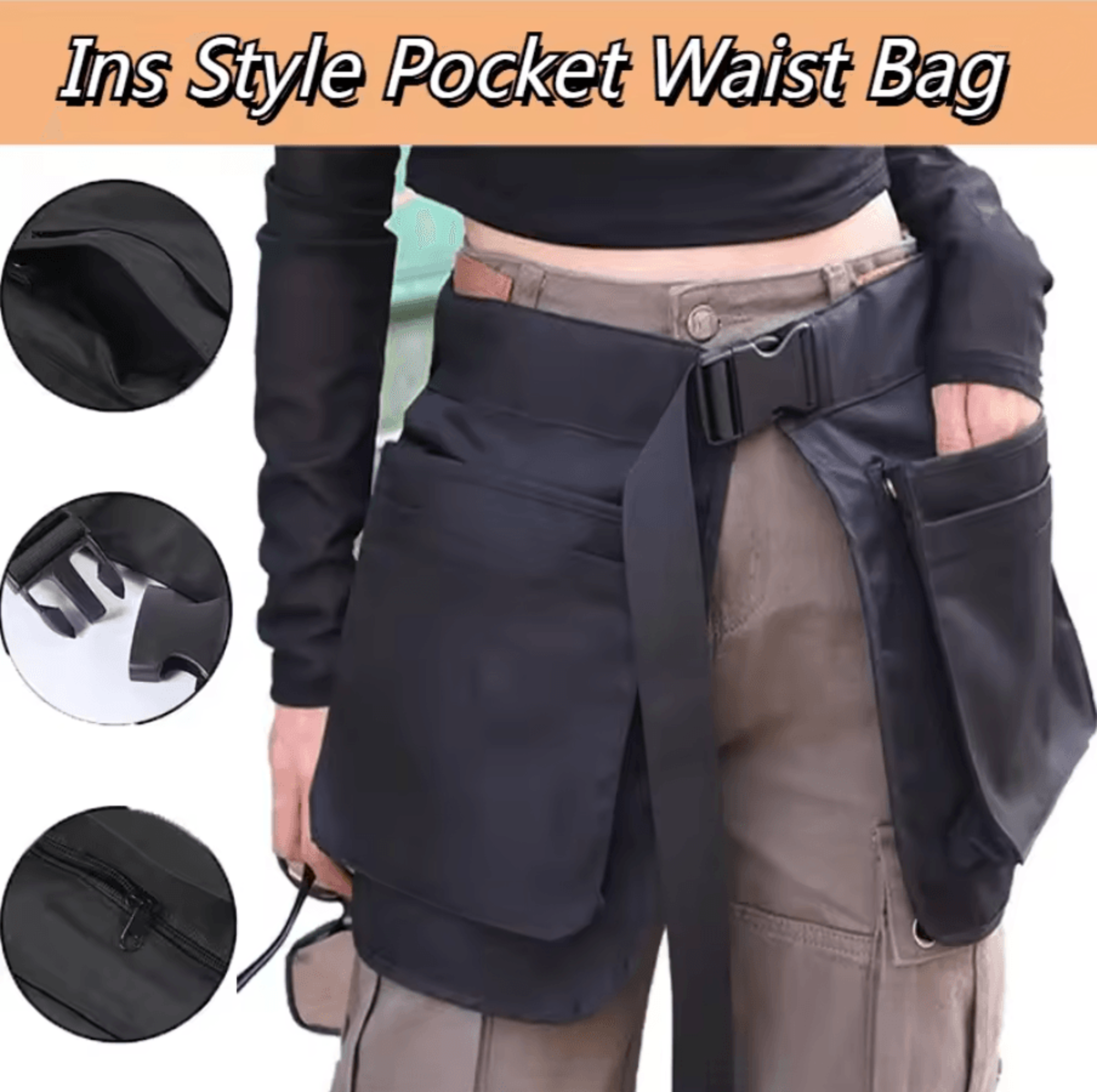 urbanflex multi pocket outdoor waist bag
