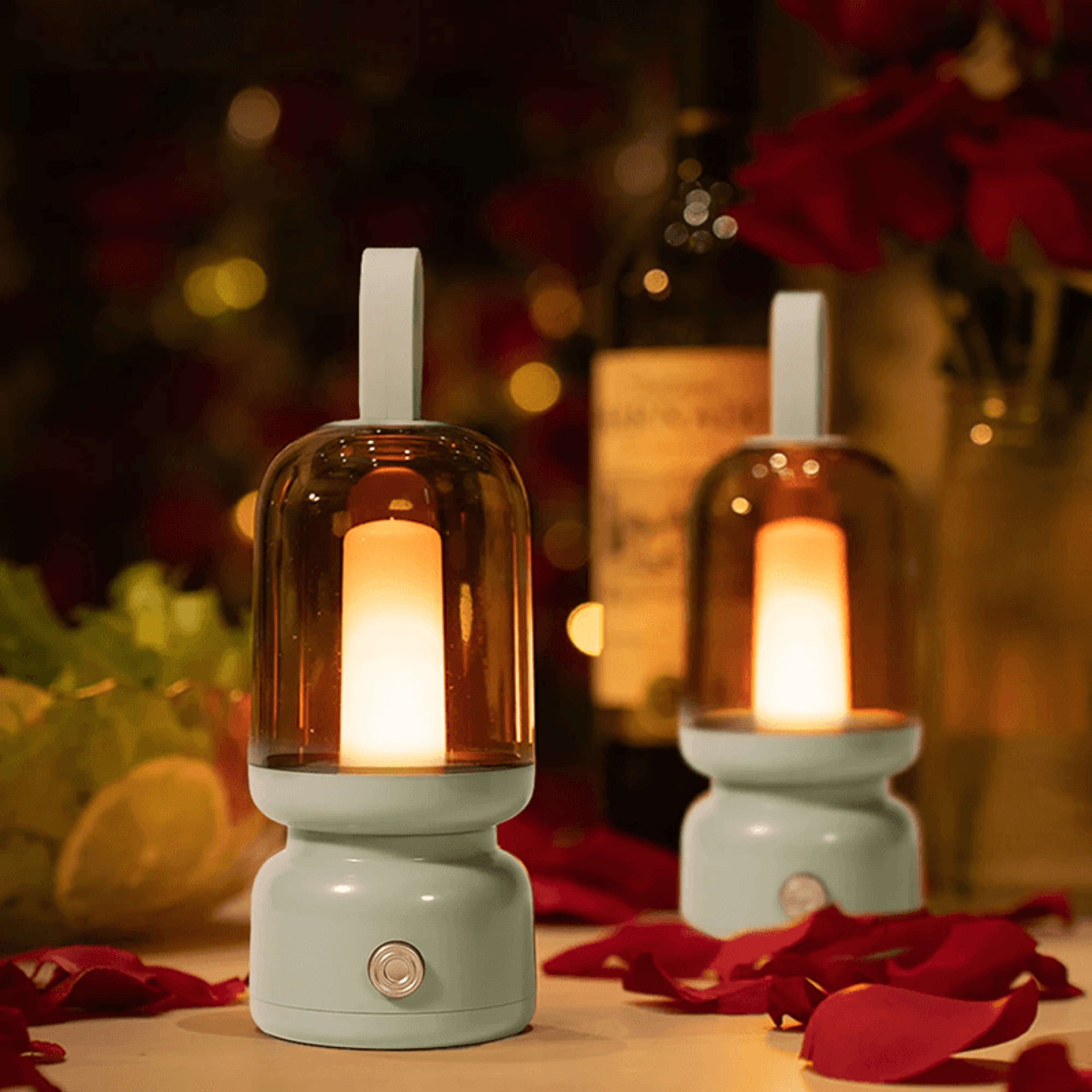 glowhaven rechargeable retro lantern night light