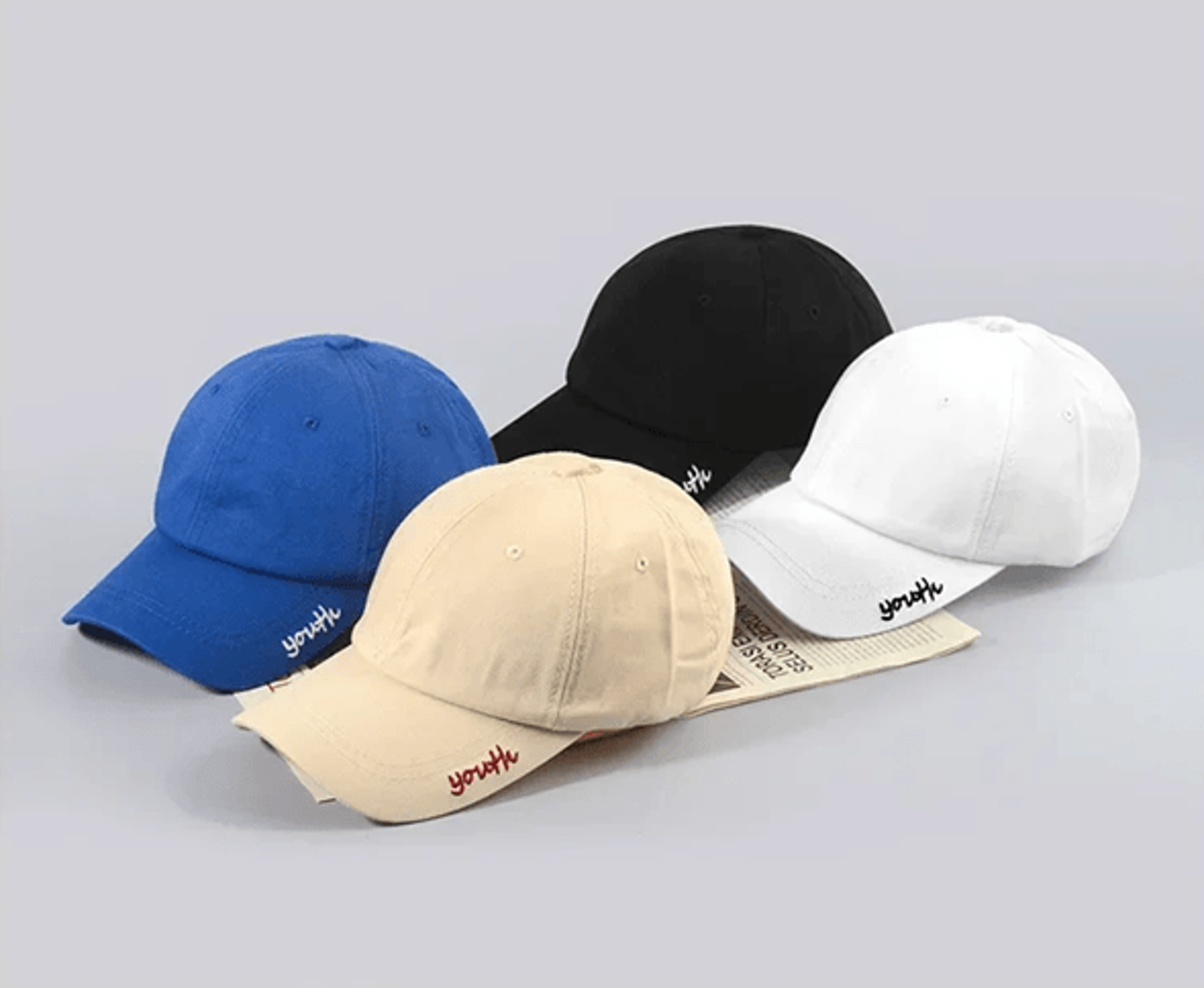 unisex beige baseball cap casual adjustable summer hat
