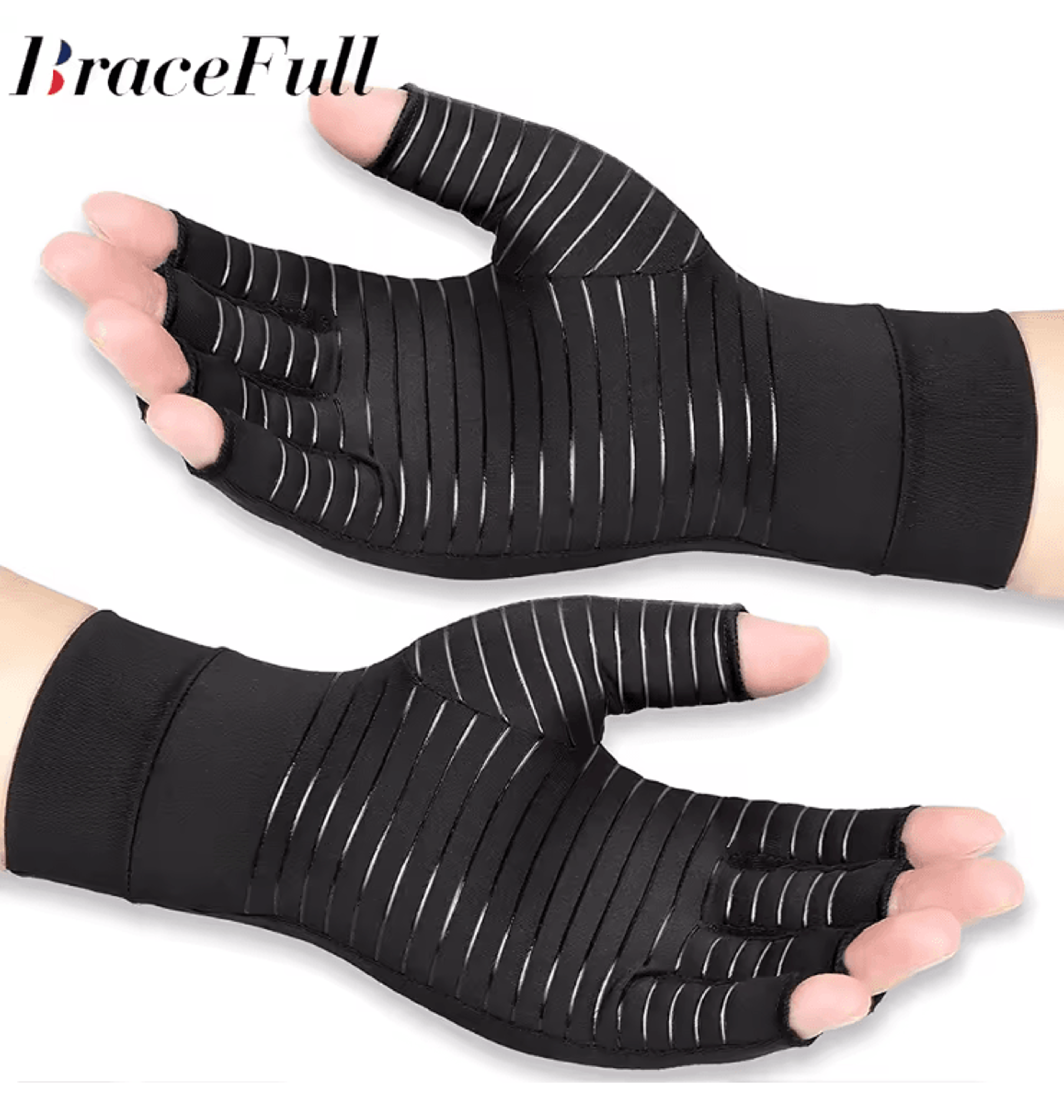 reliefflex copper compression gloves for arthritis and hand support