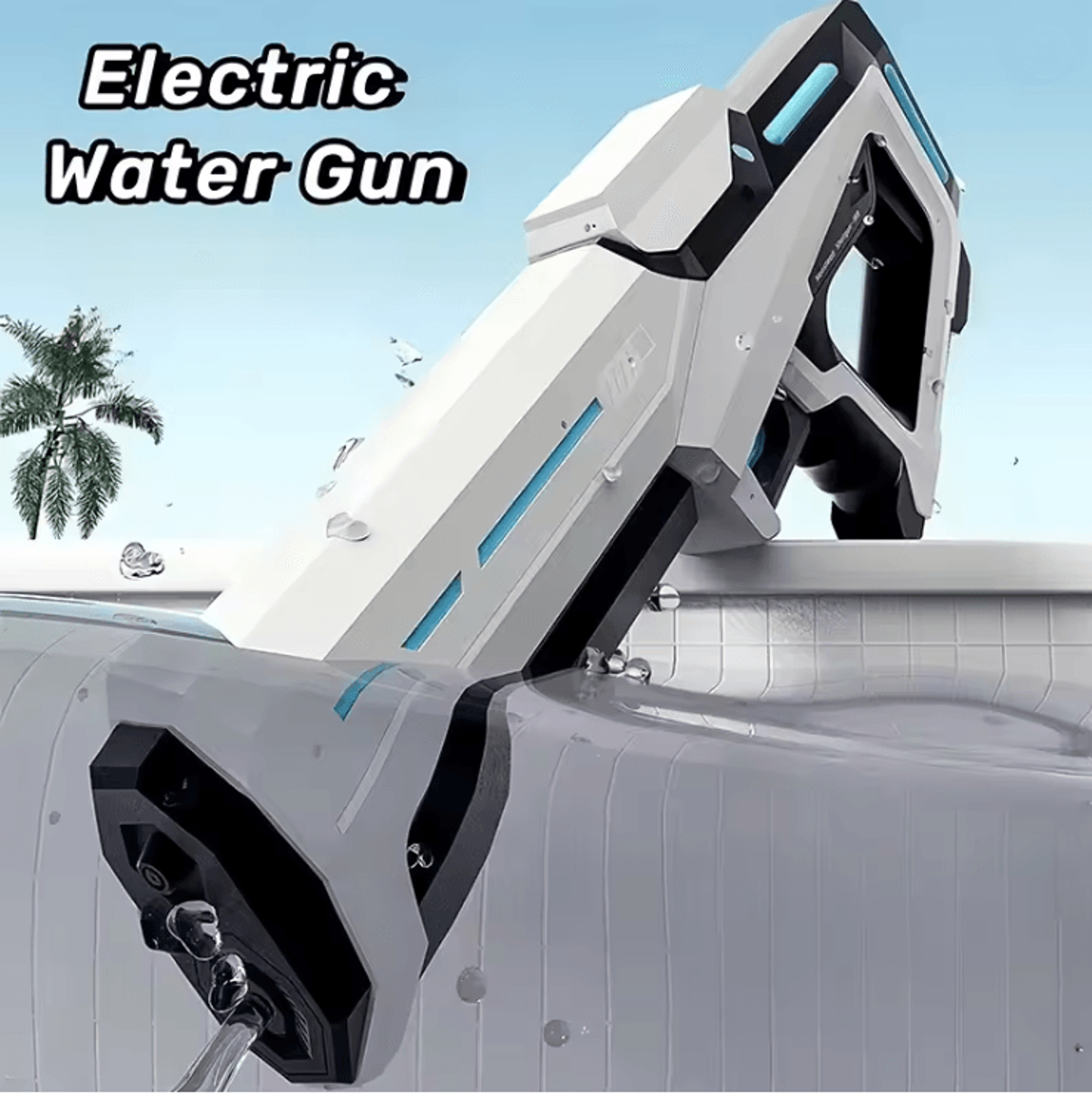 aquablast electric water gun automatic squirt blaster for outdoor fun