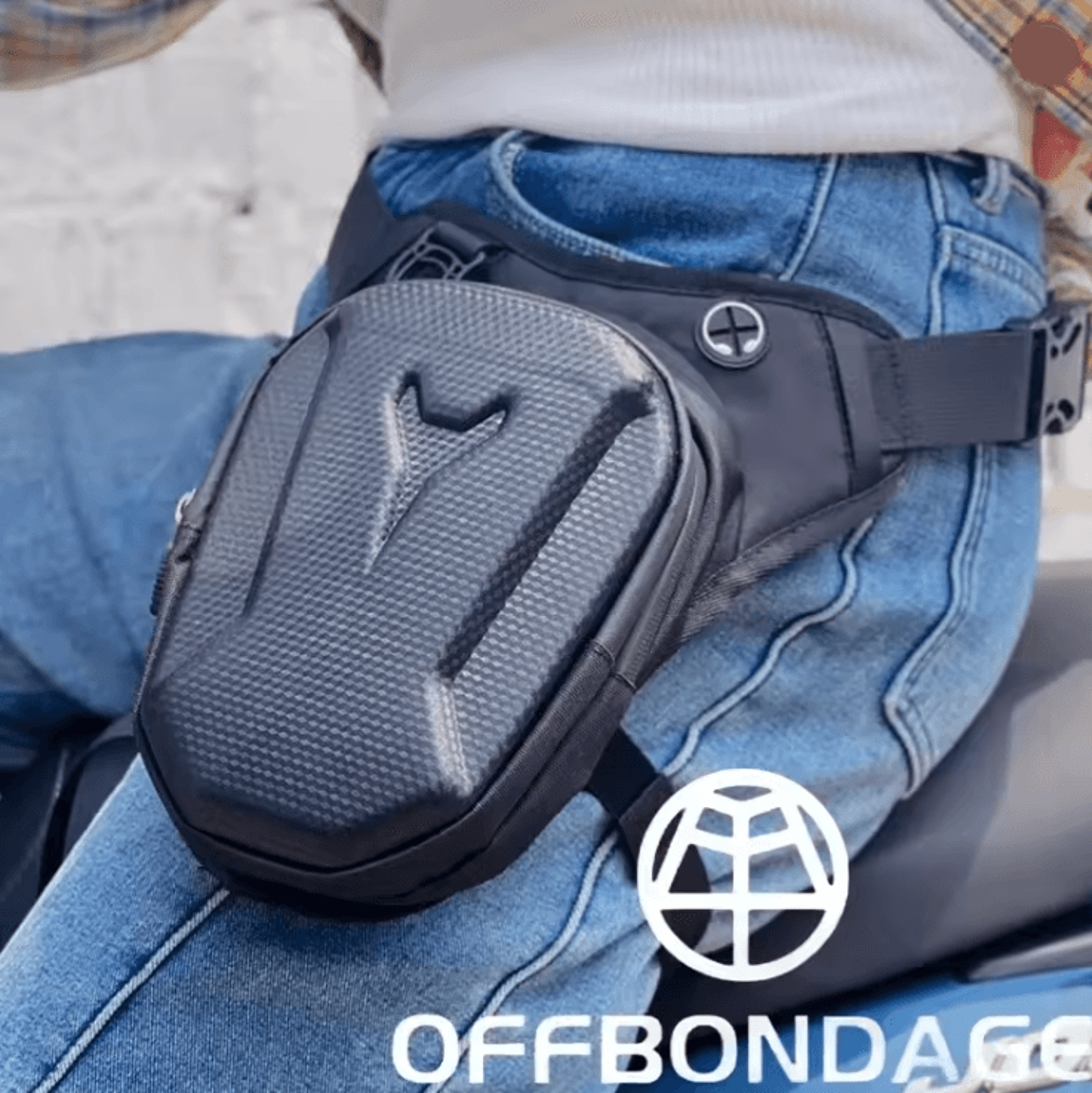 cycling leg bag eva hard shell waist pack for outdoor riding and casual use