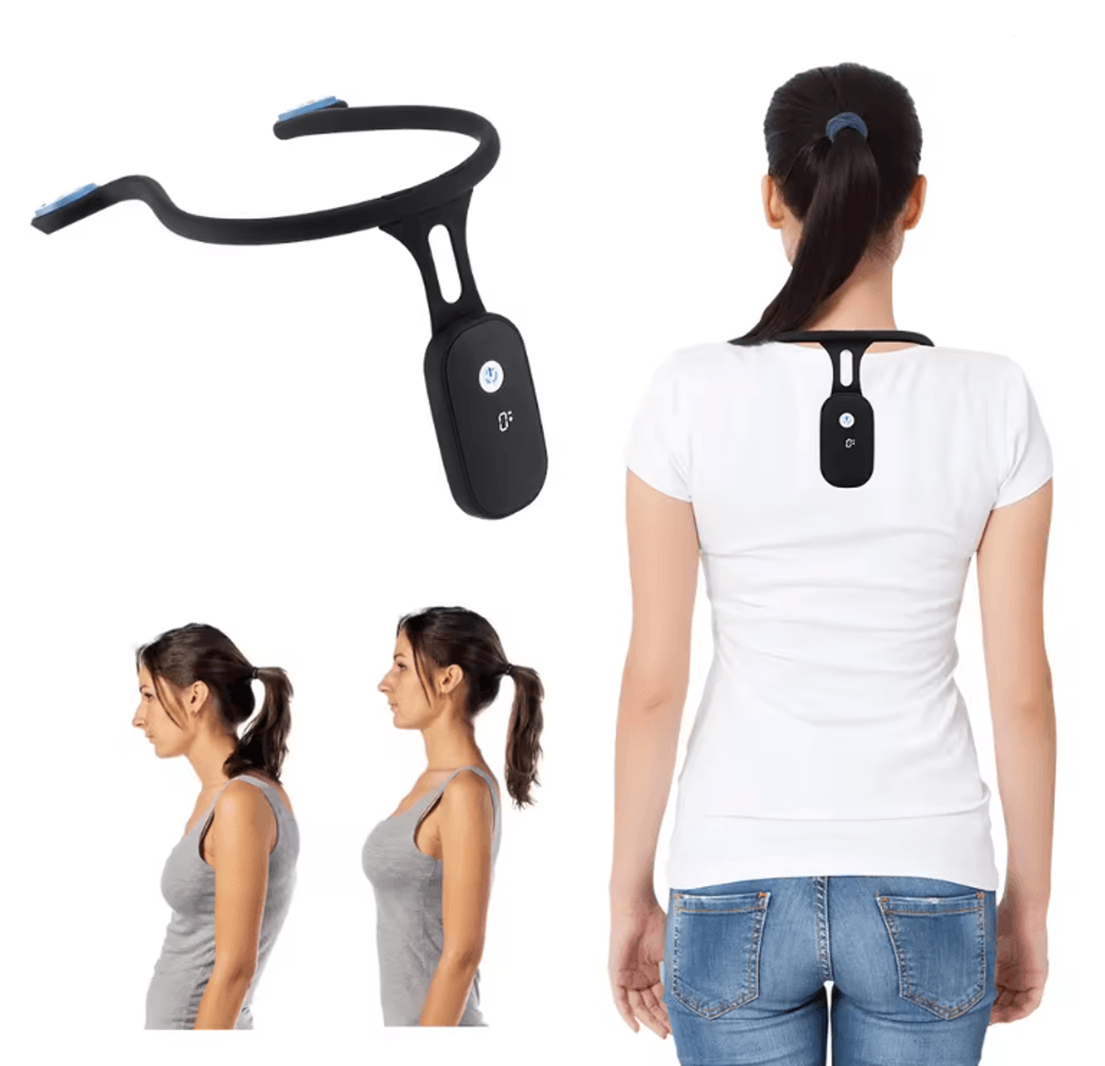 smart posture corrector with real time monitoring for adults and kids
