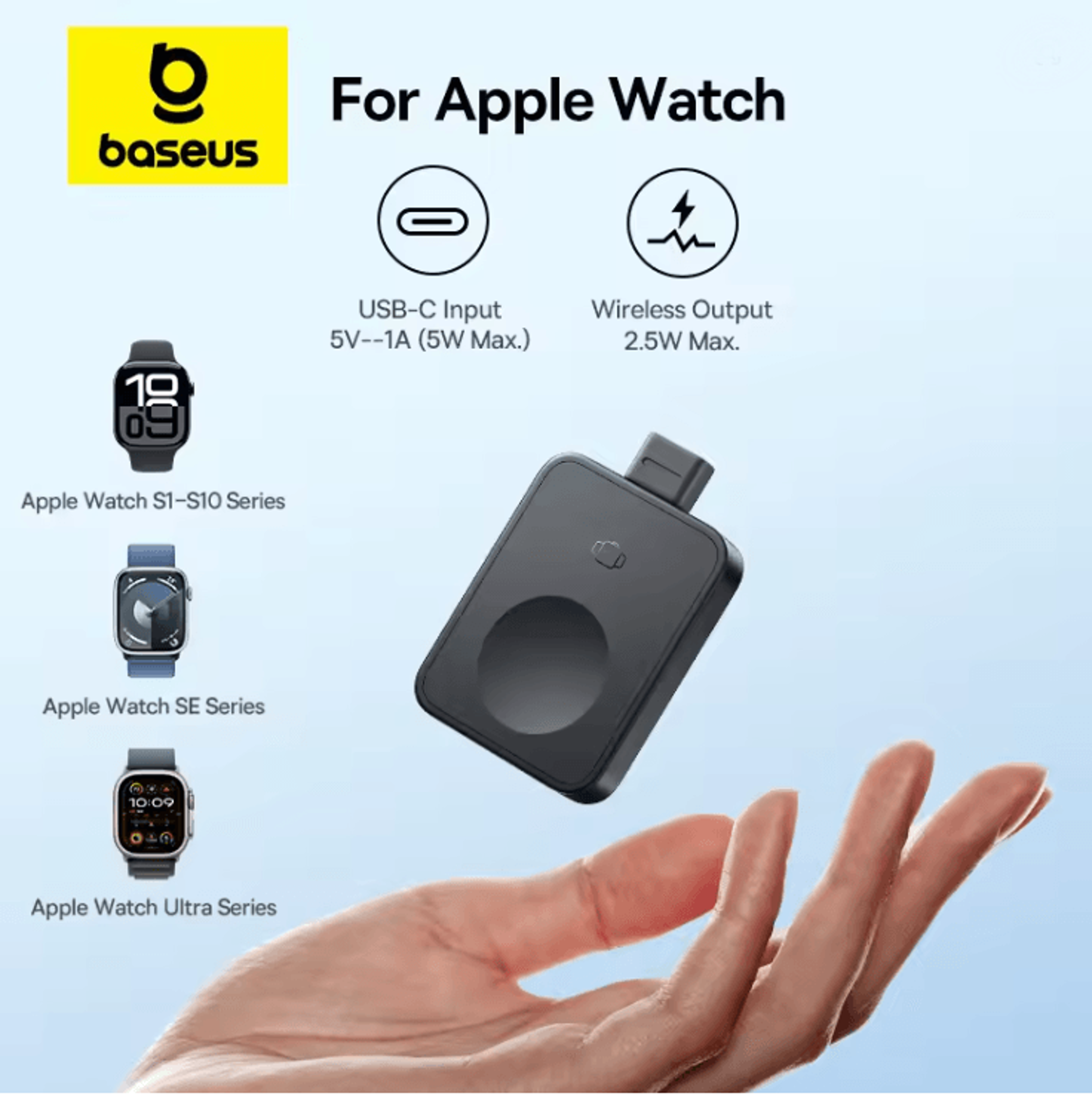 baseus magpro magnetic wireless charger for apple watch