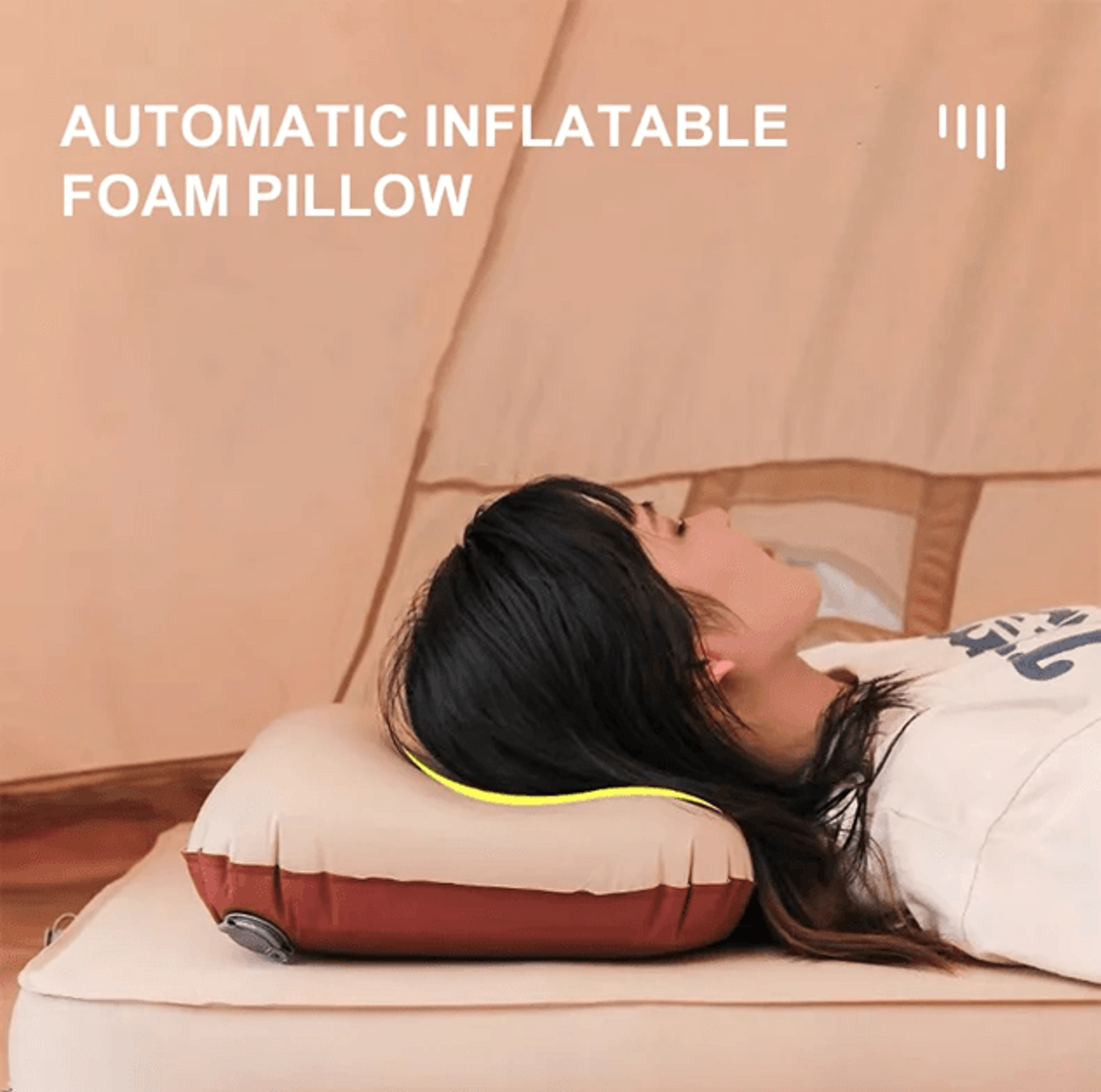 westtune portable self inflating camping pillow compact travel design