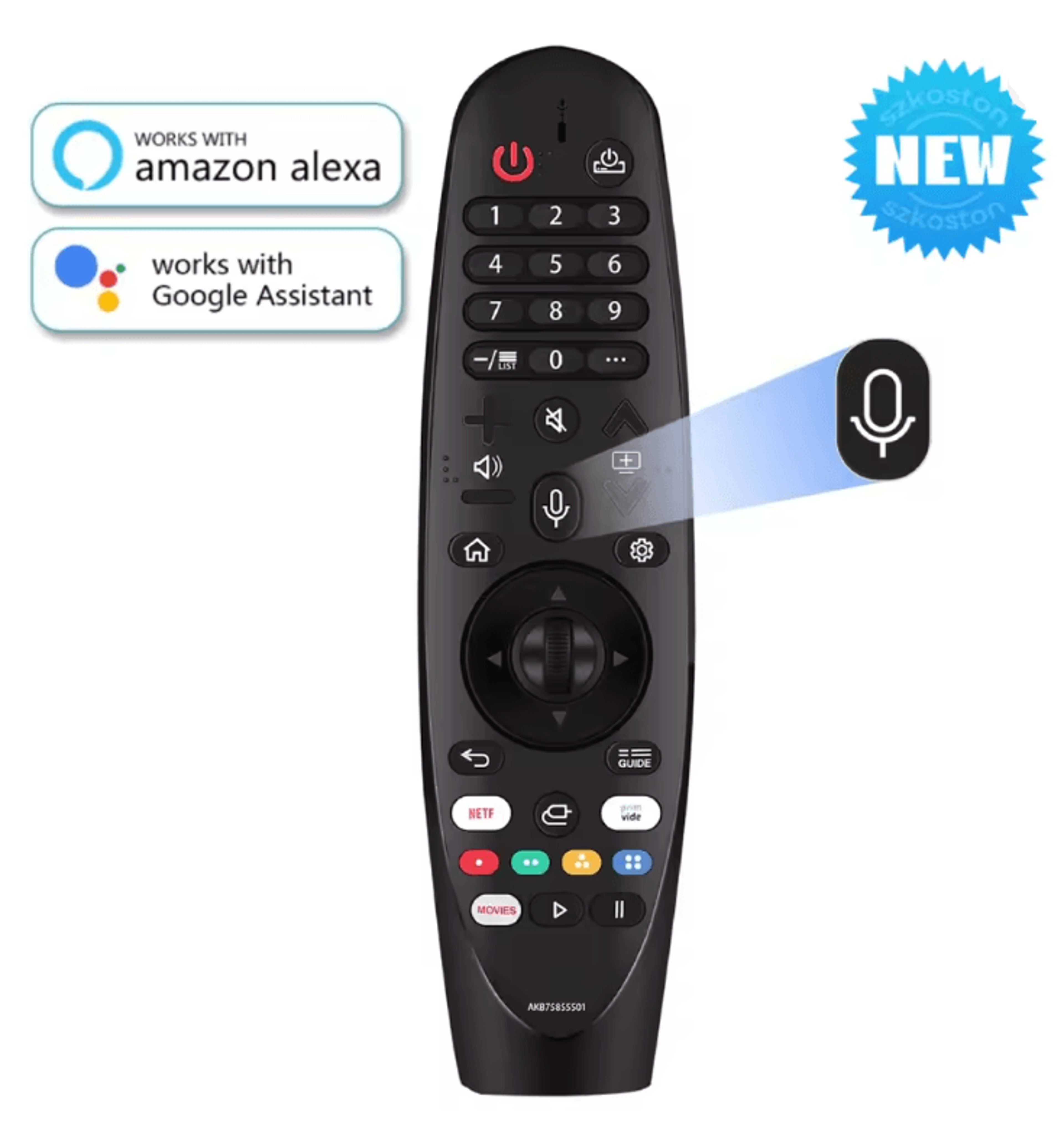 voice magic remote replacement for lg smart tvs universal remote with pointer and voice function