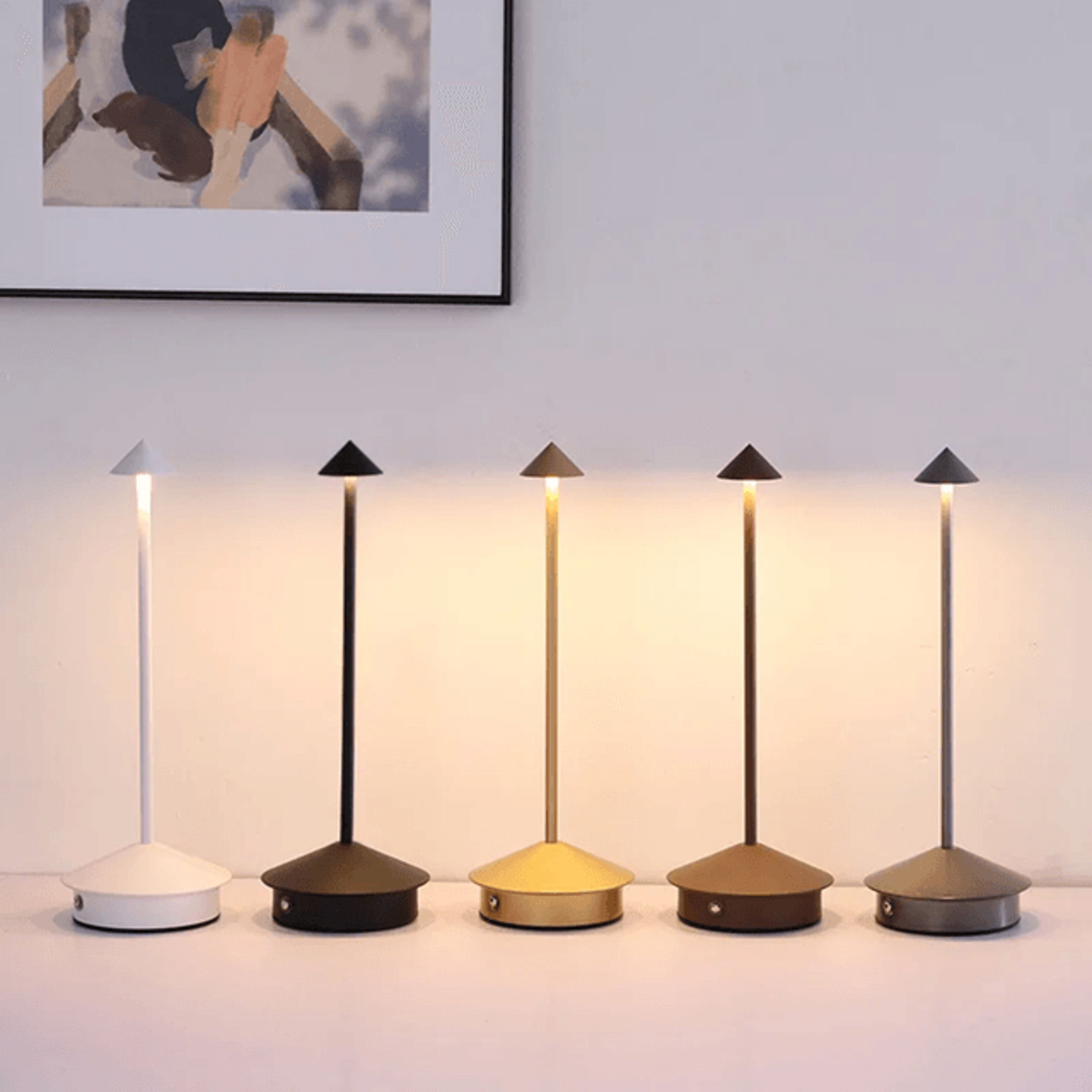 rechargeable led table lamp with touch sensor and dimming control