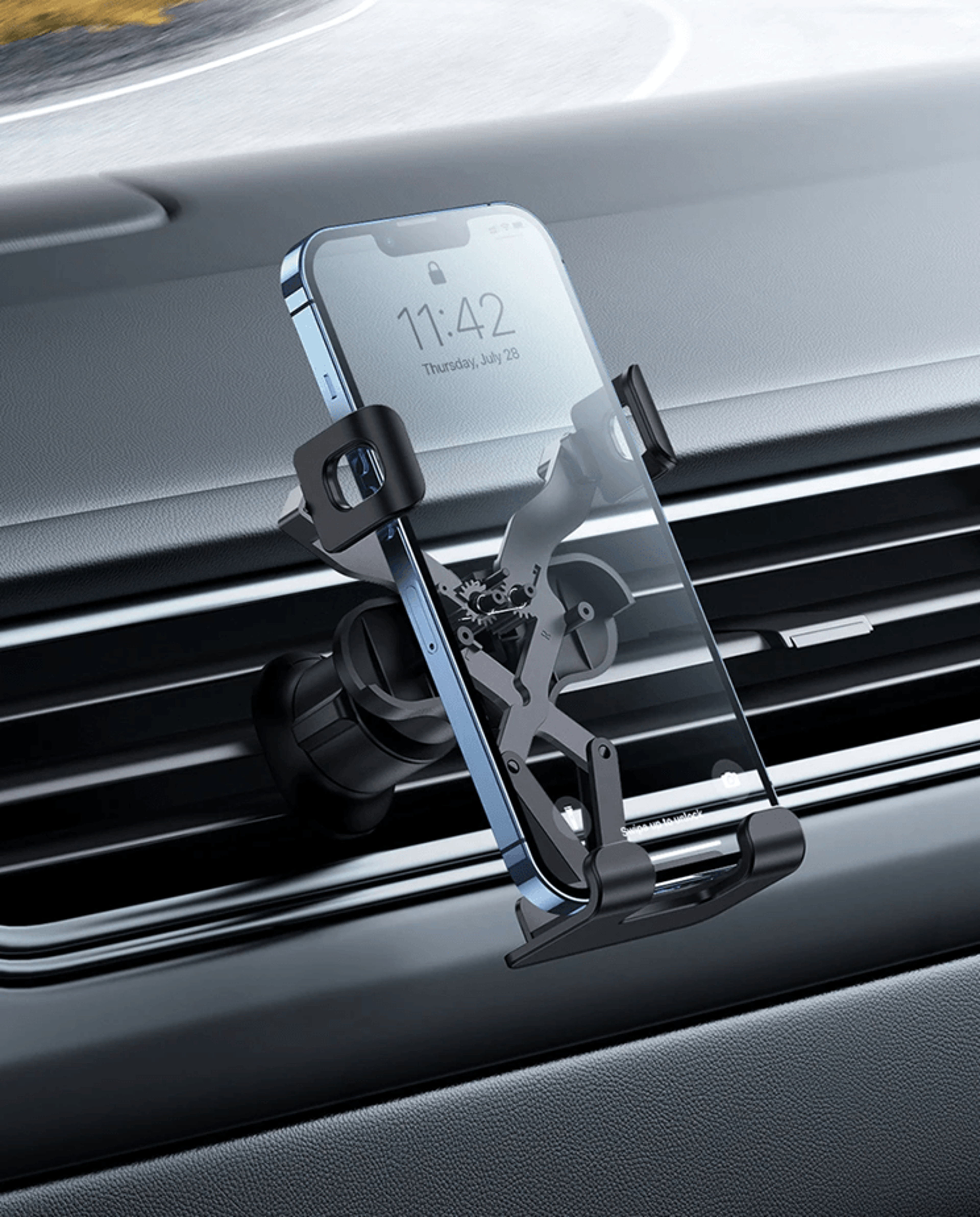 baseus car phone holder air vent mount for iphone and samsung