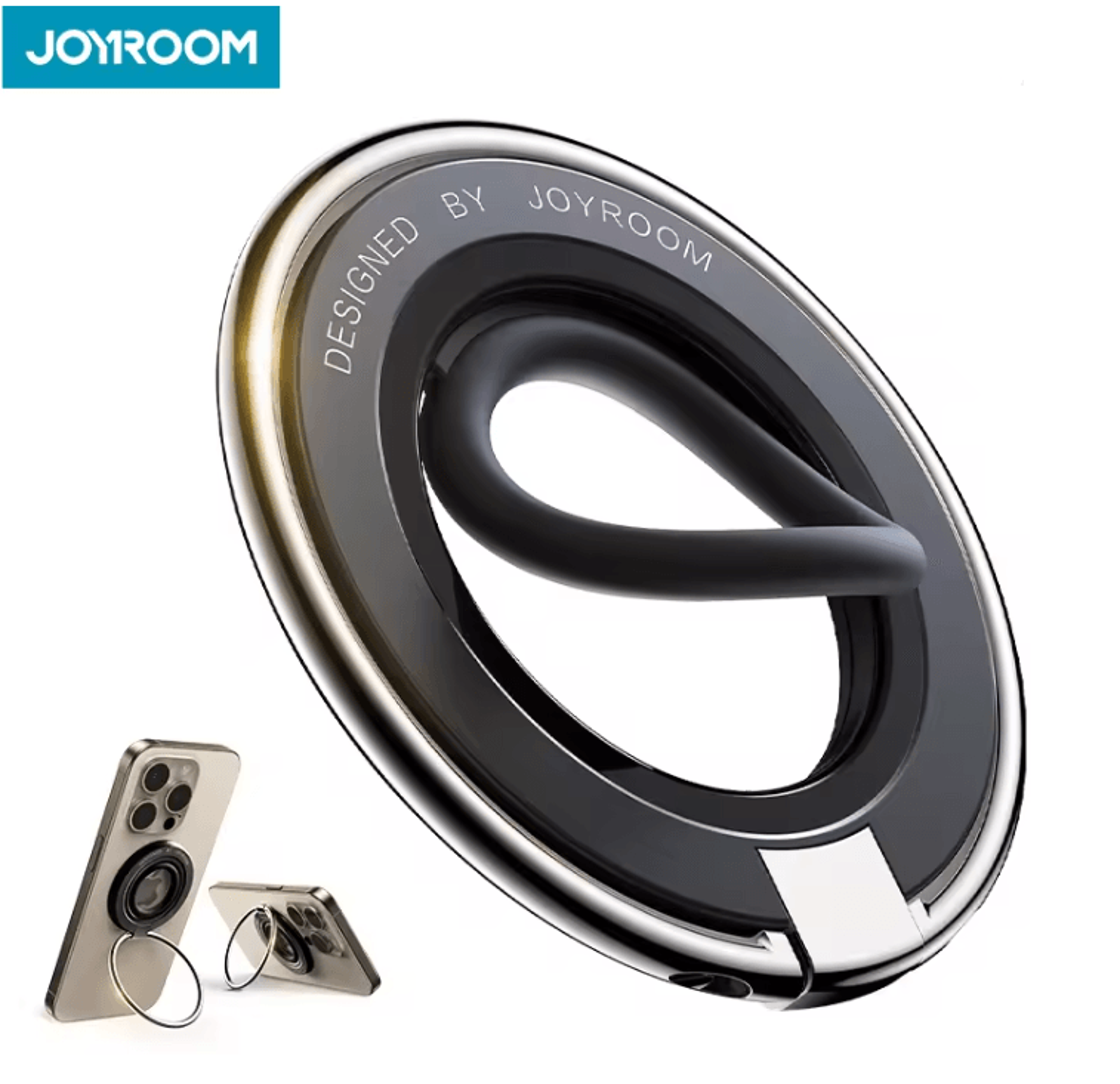 joyroom silicone magsafe phone ring holder kickstand grip ultra soft magnetic phone grip stand for 47 to 70 inch devices