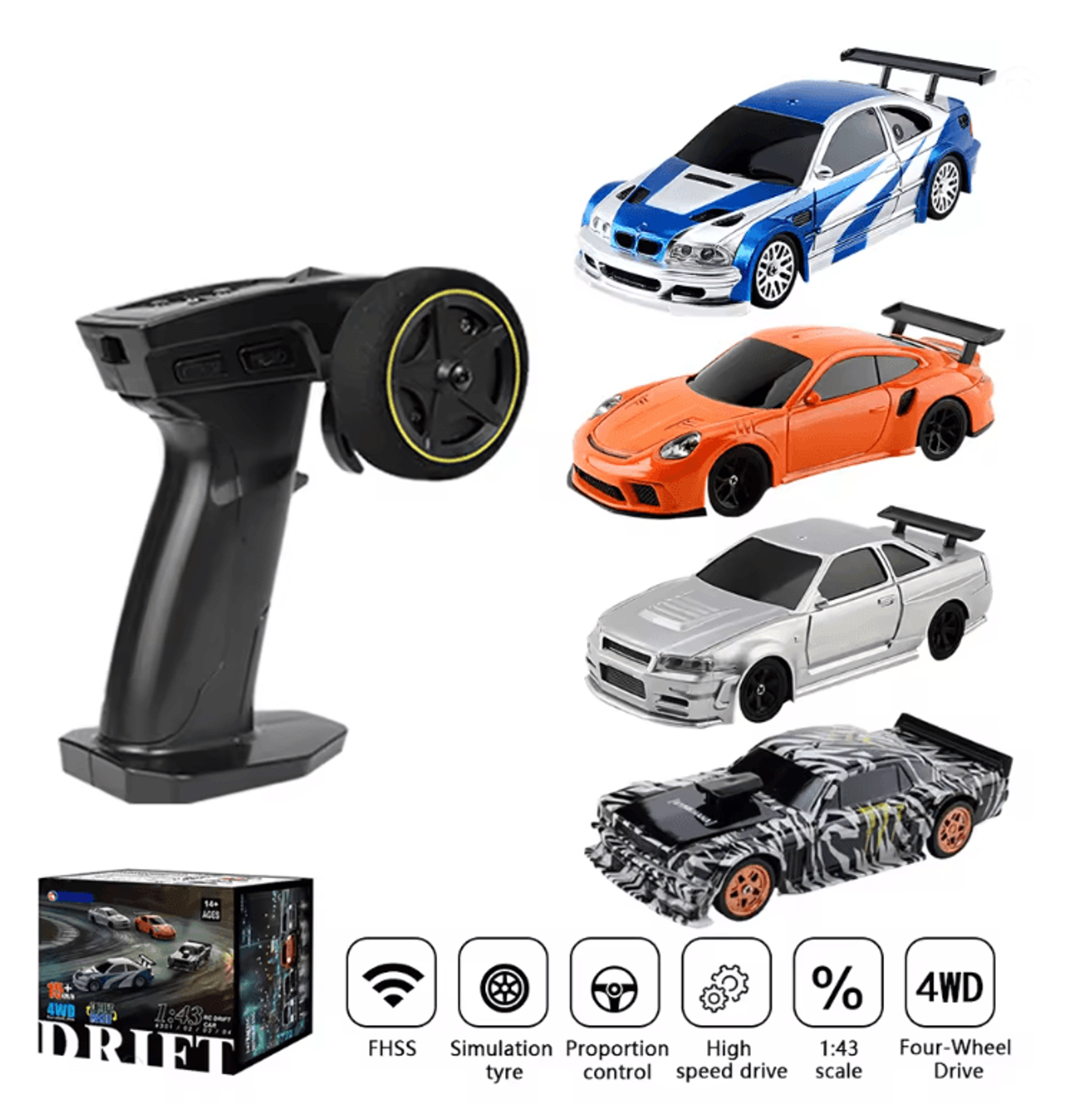 mini rc drift car with 4wd and high speed remote control racing design