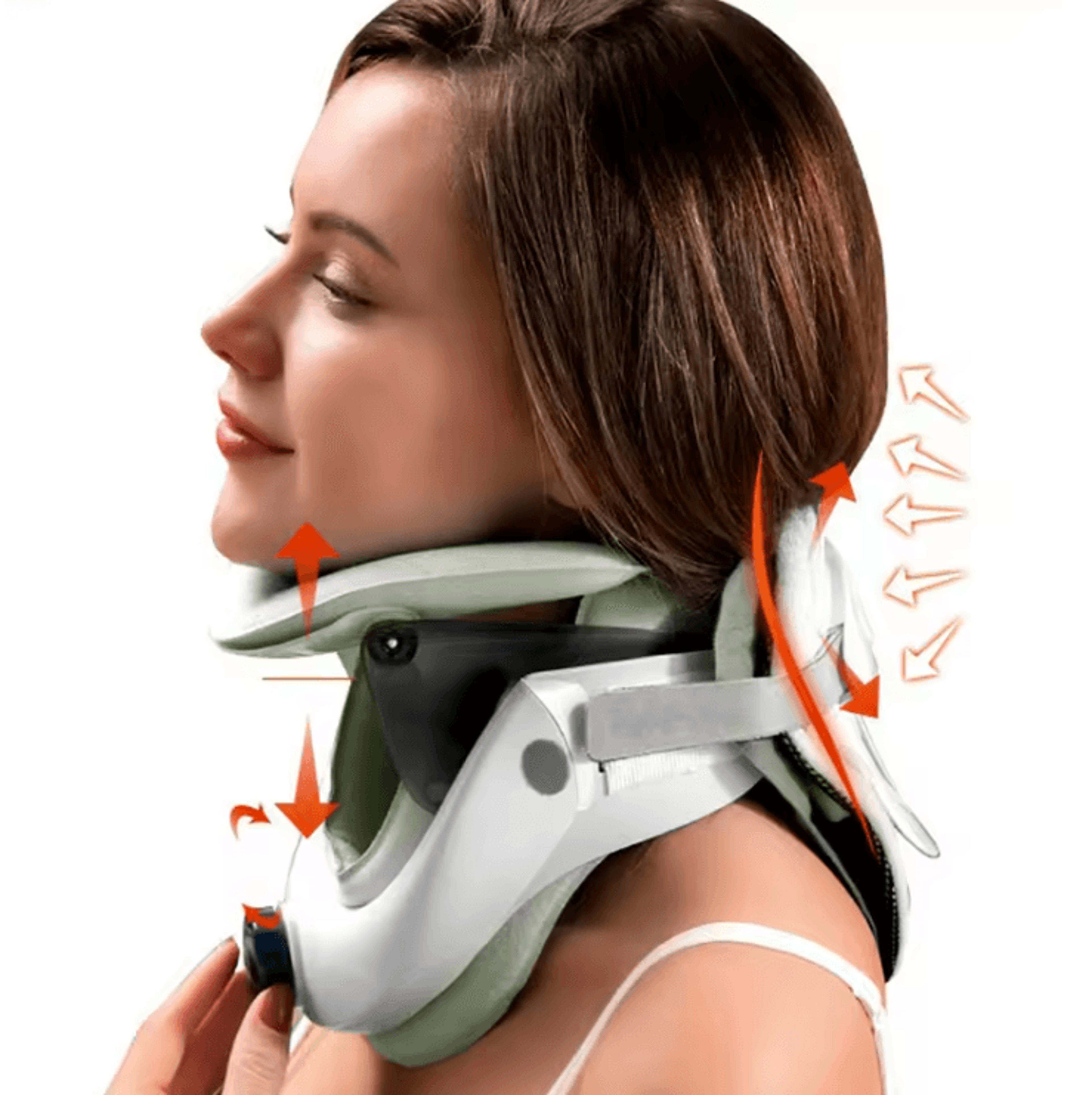 adjustable cervical neck traction device for spine alignment and pain relief