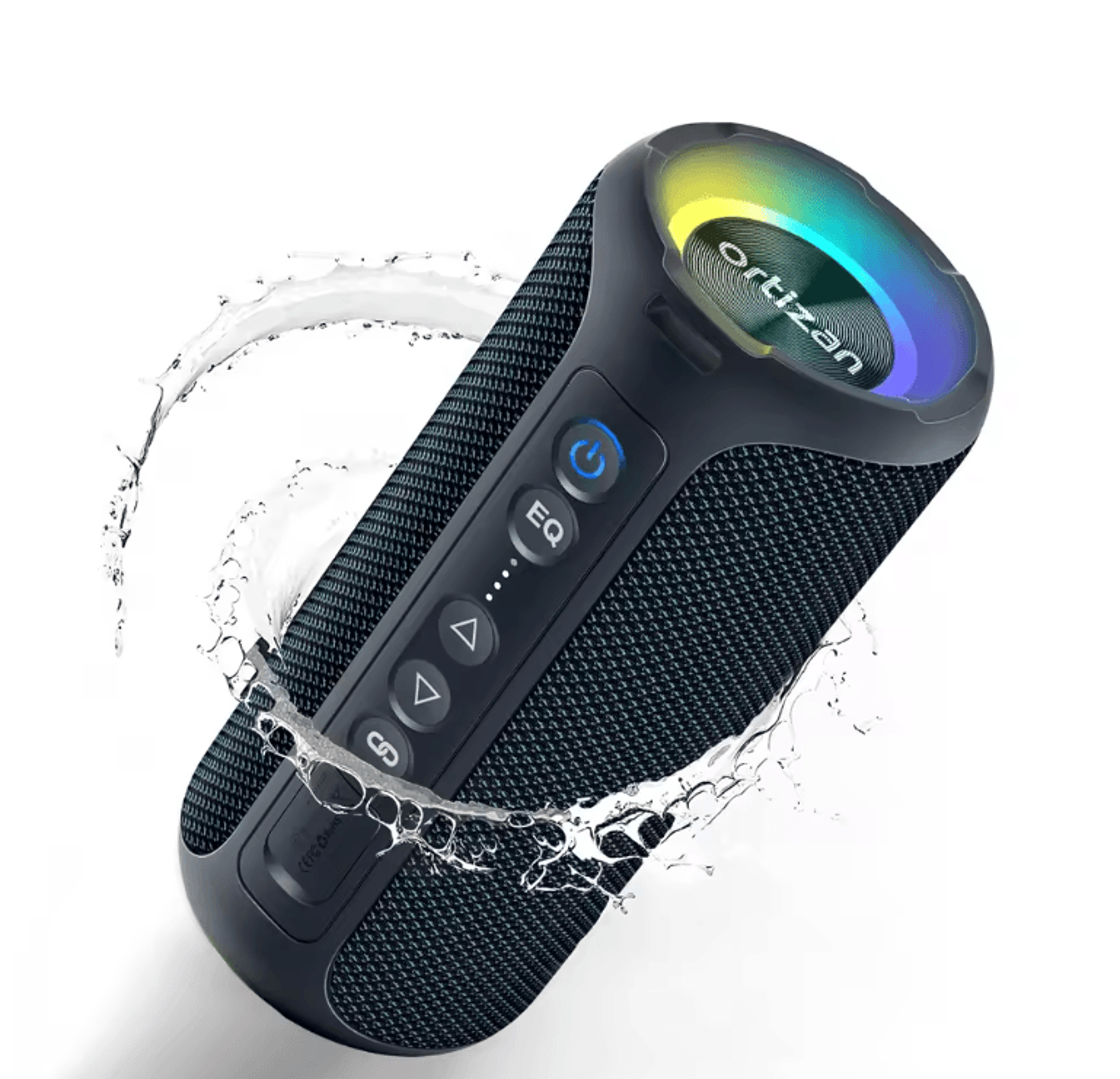 ortizan x8 pro portable bluetooth speaker with 40w stereo sound and waterproof design