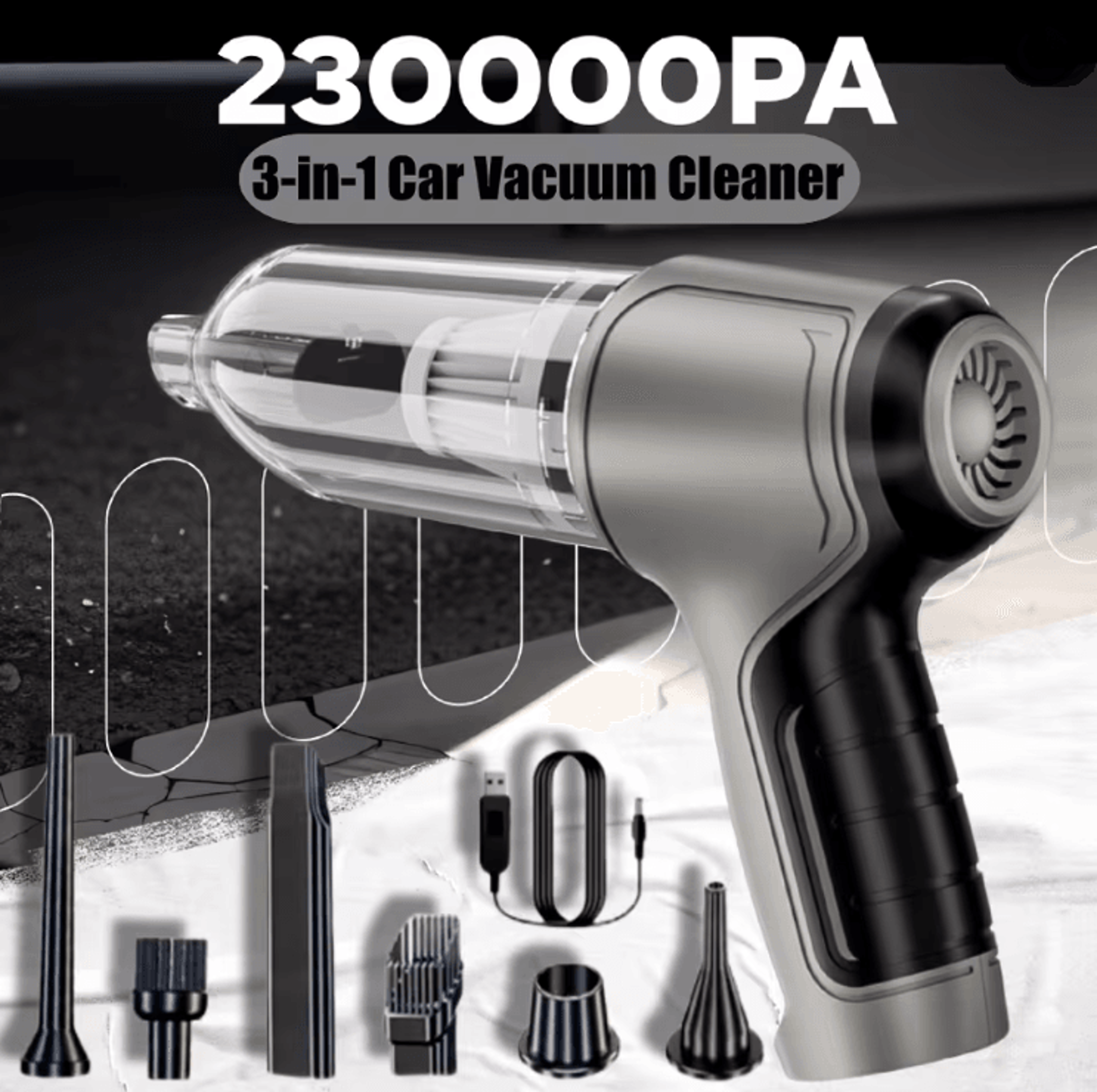 wireless car vacuum cleaner portable handheld air duster with strong suction