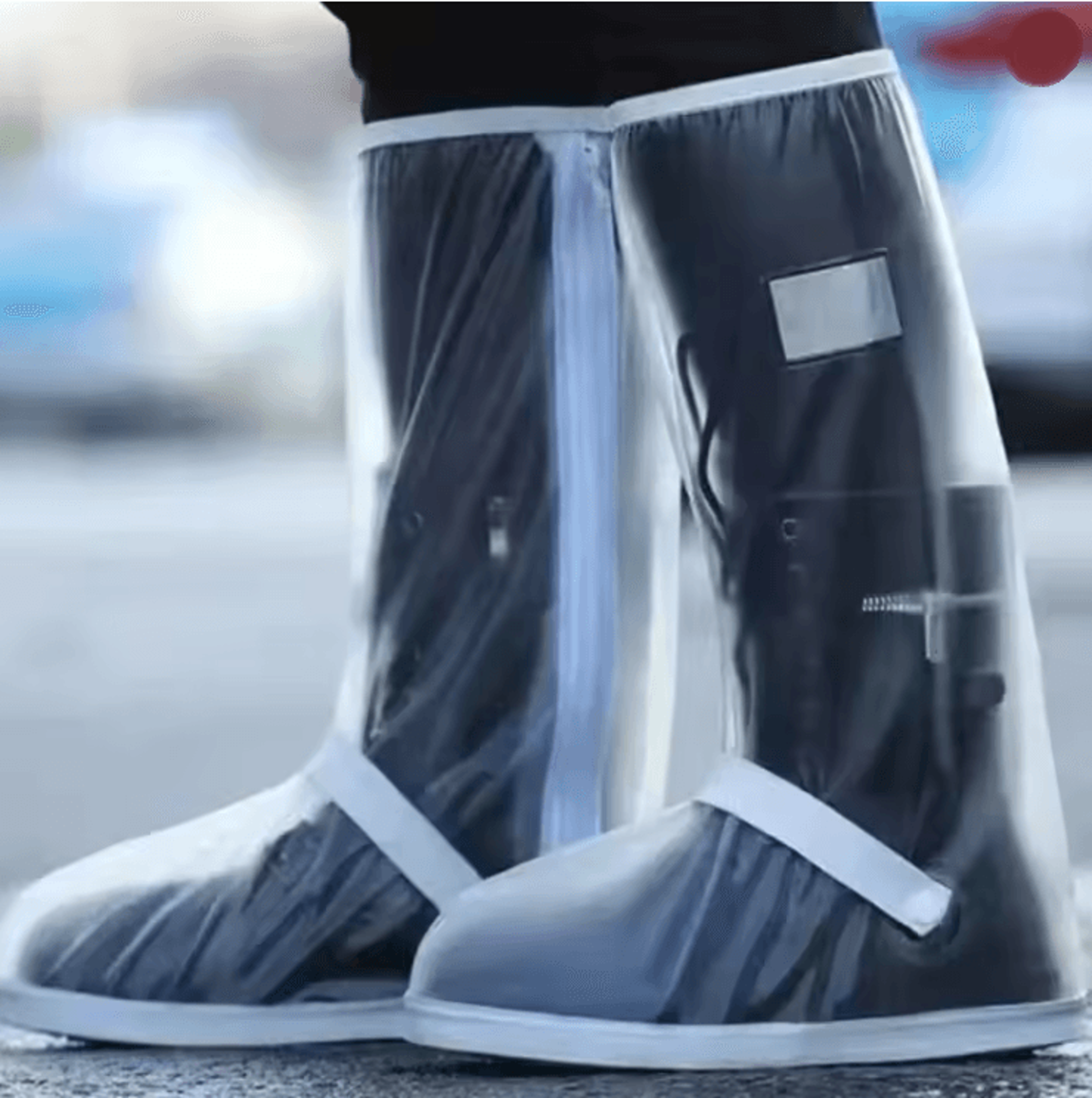 reusable waterproof shoe covers non slip boot protectors for motorcycle and bicycle riders