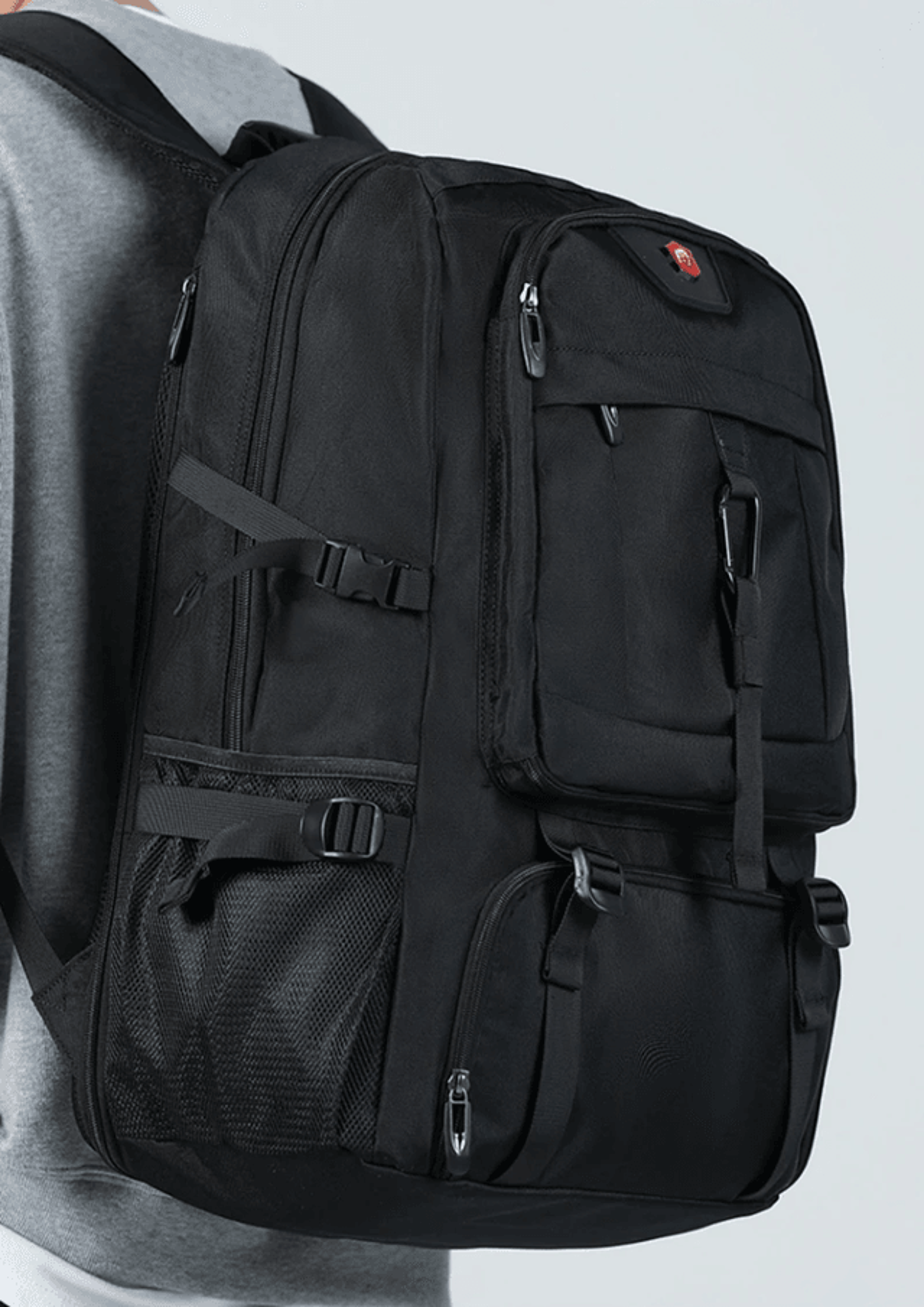 large capacity travel backpack with shoe compartment waterproof business and outdoor bag