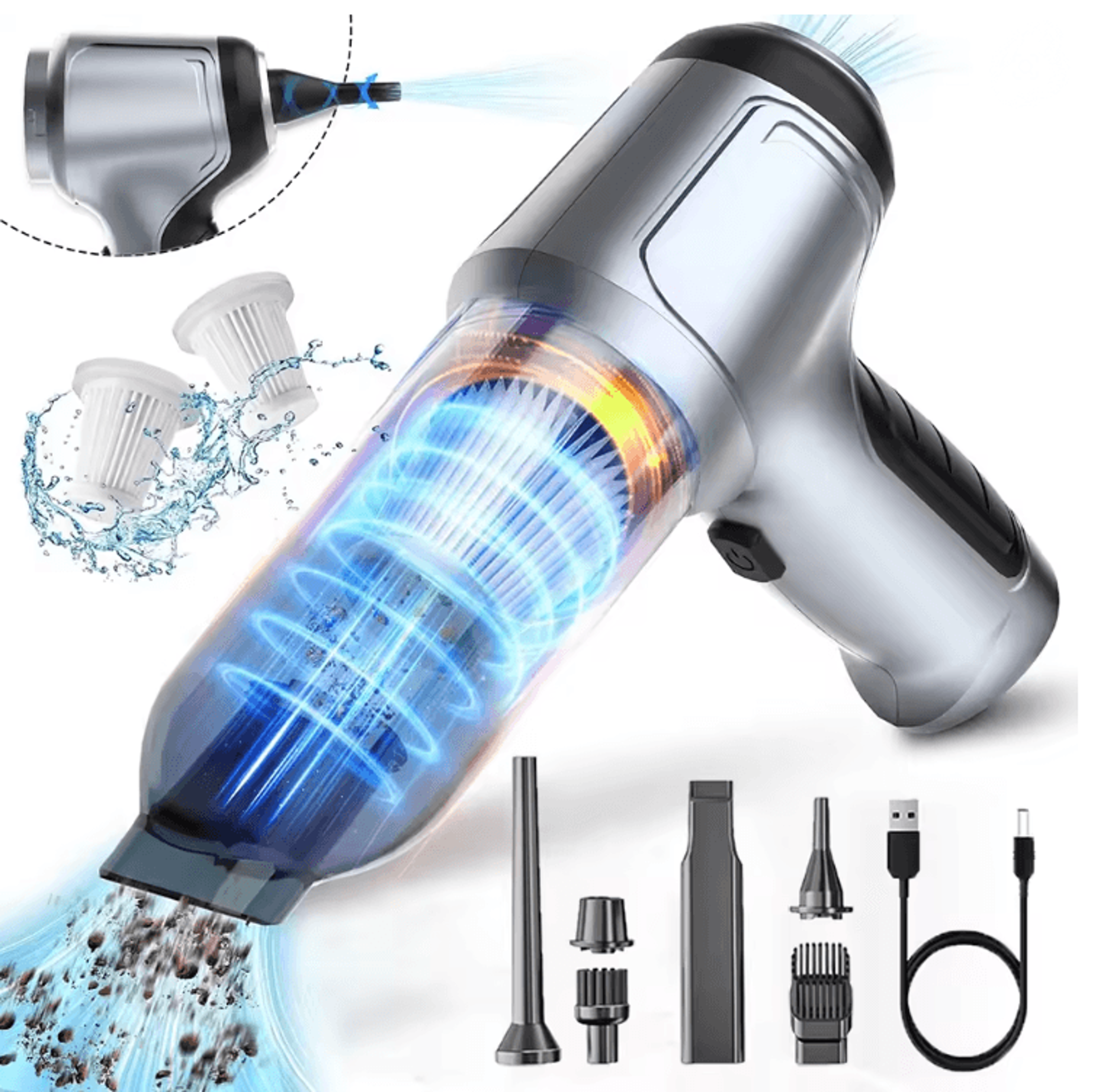 wireless car vacuum cleaner portable high power handheld