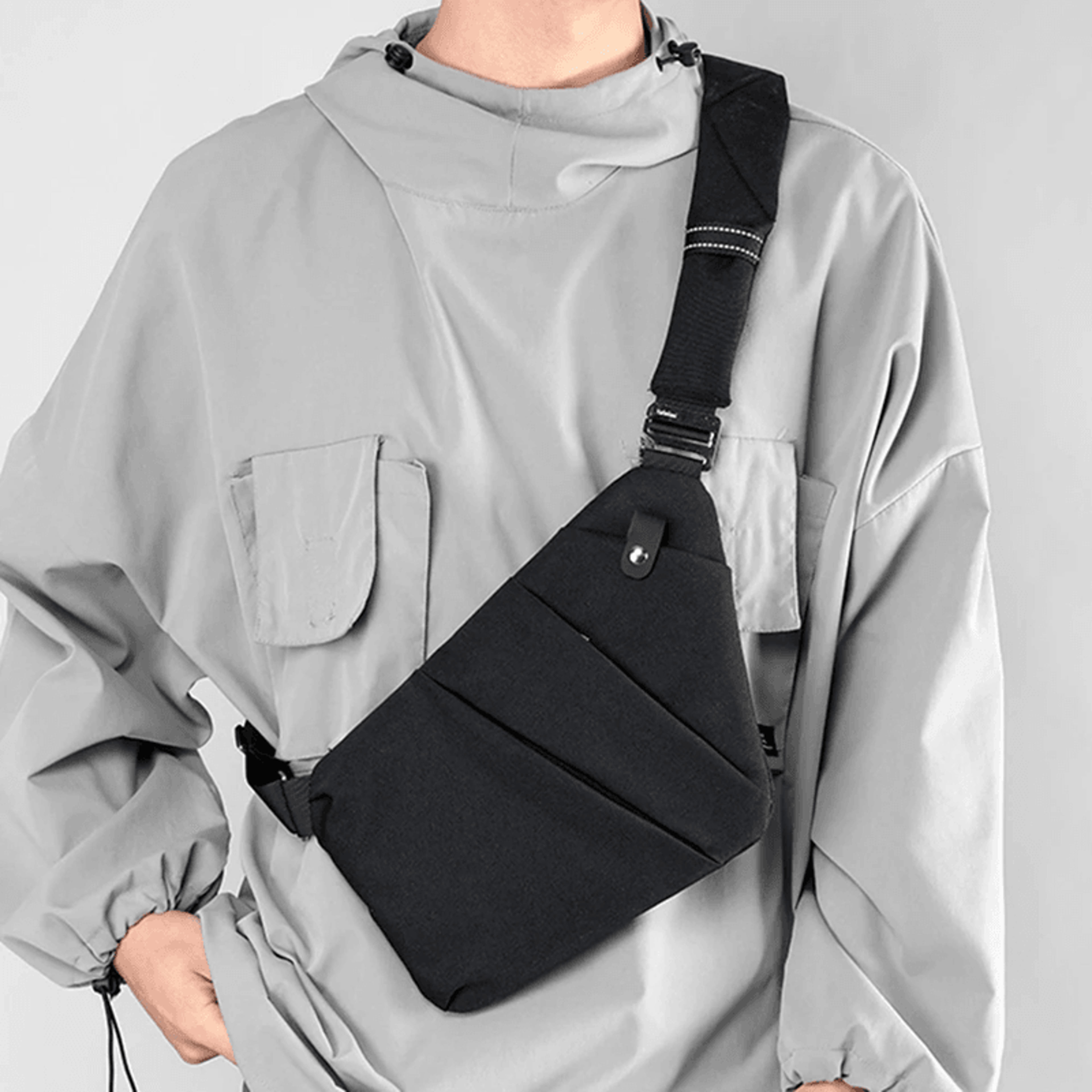 anti theft crossbody bag for men mini shoulder sling travel bag