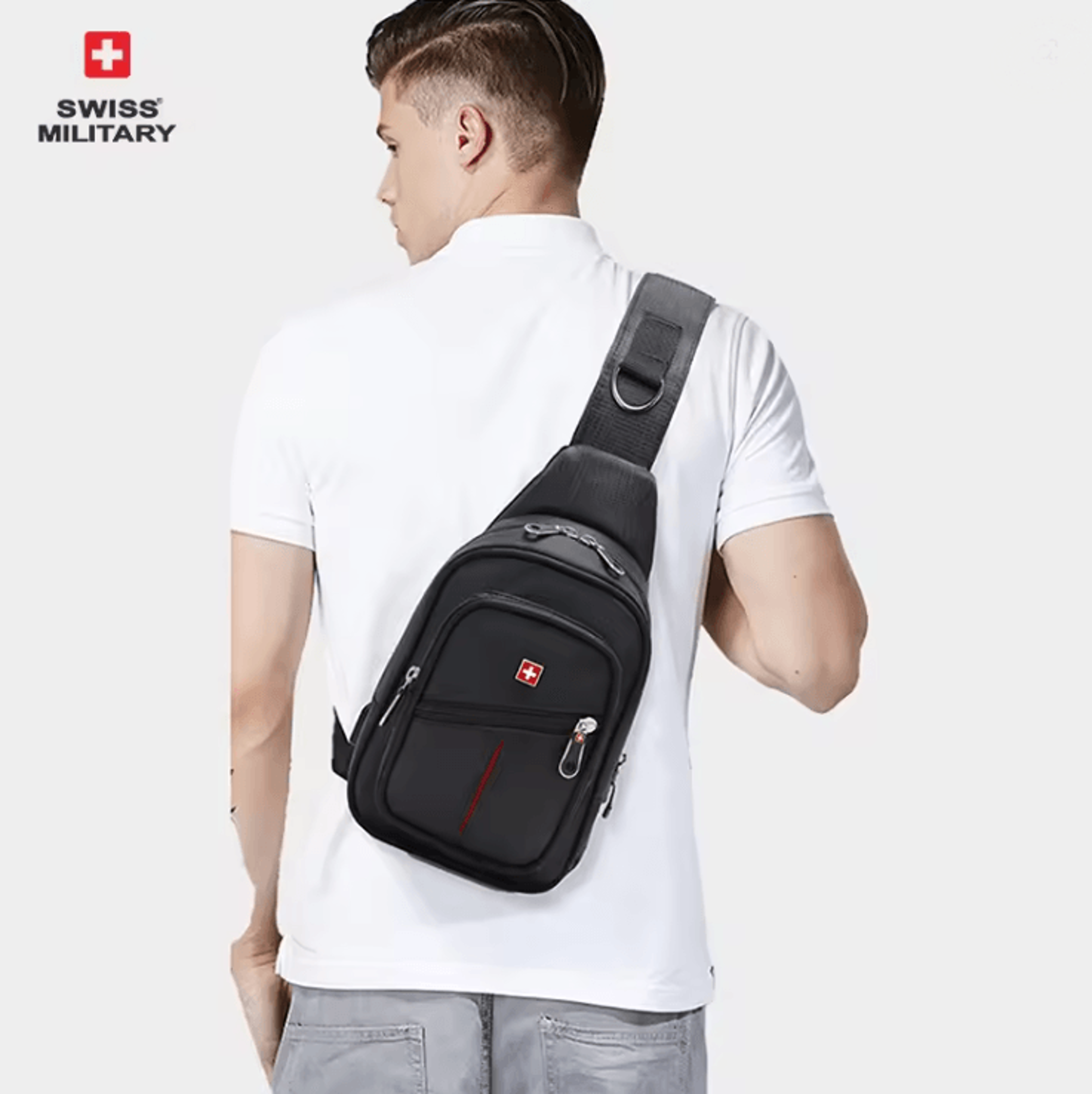 waterproof mens crossbody chest bag outdoor travel sling