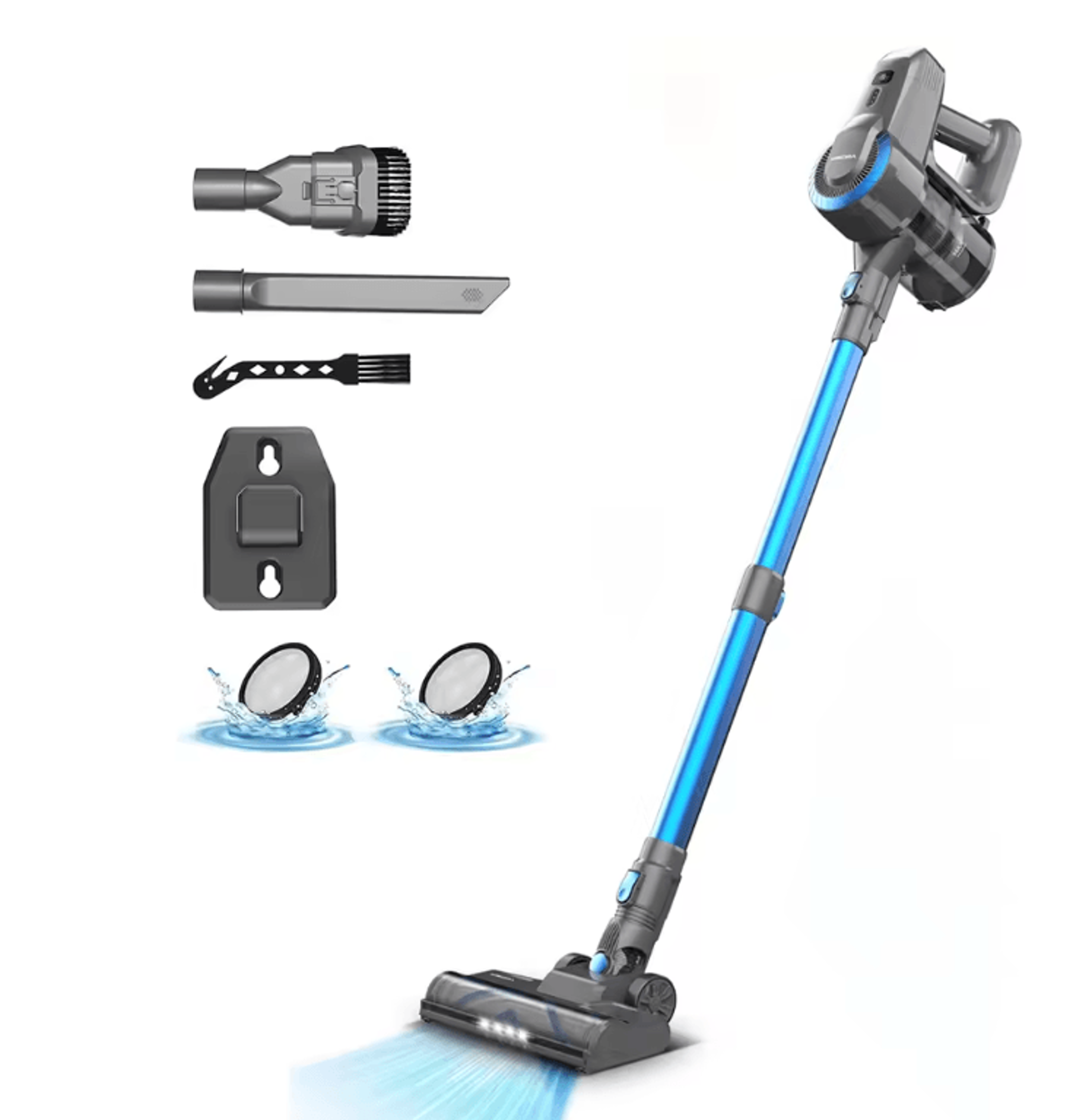 cordless upright vacuum cleaner ultra lightweight stick for carpet hard floor and pet hair