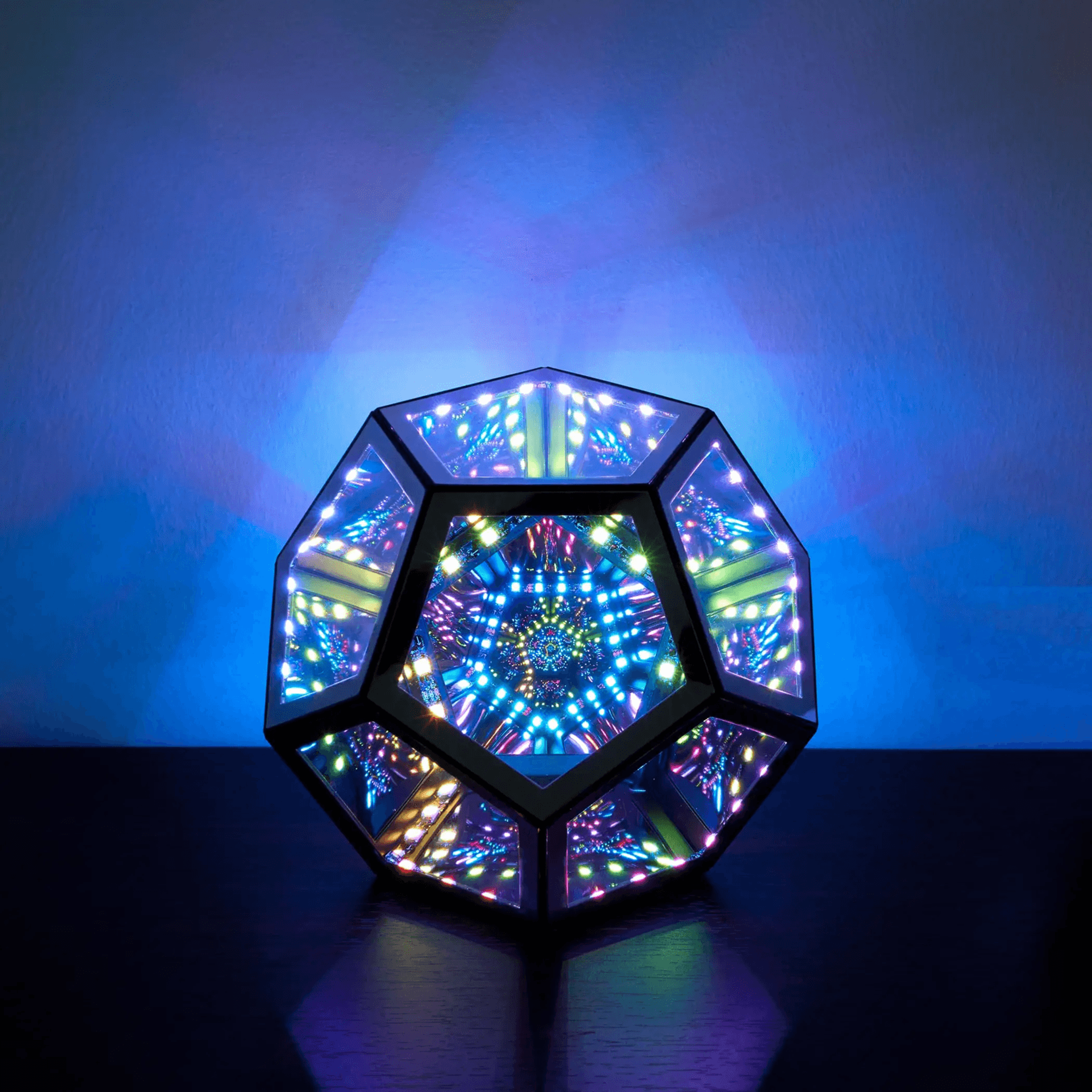 dreamy geometric led night light infinity mirror art lamp for home decor and gifts