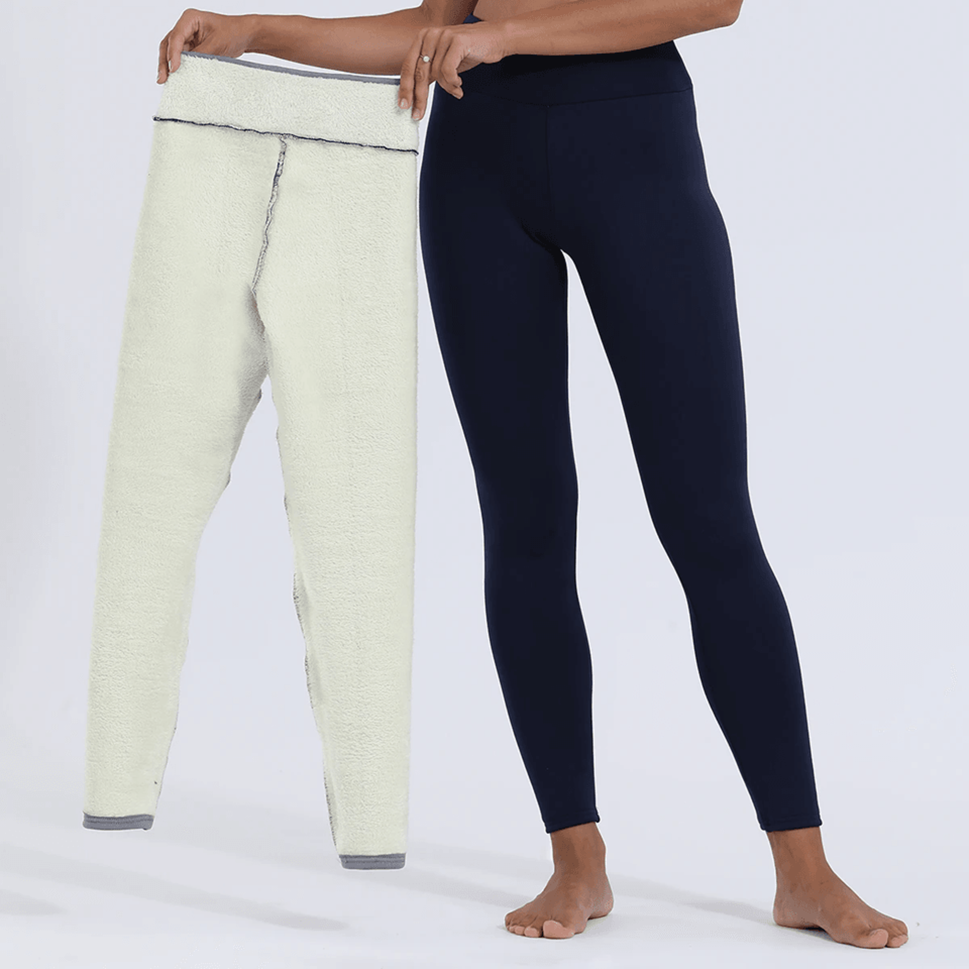 women winter warm velvet leggings high waist stretch thick casual pants