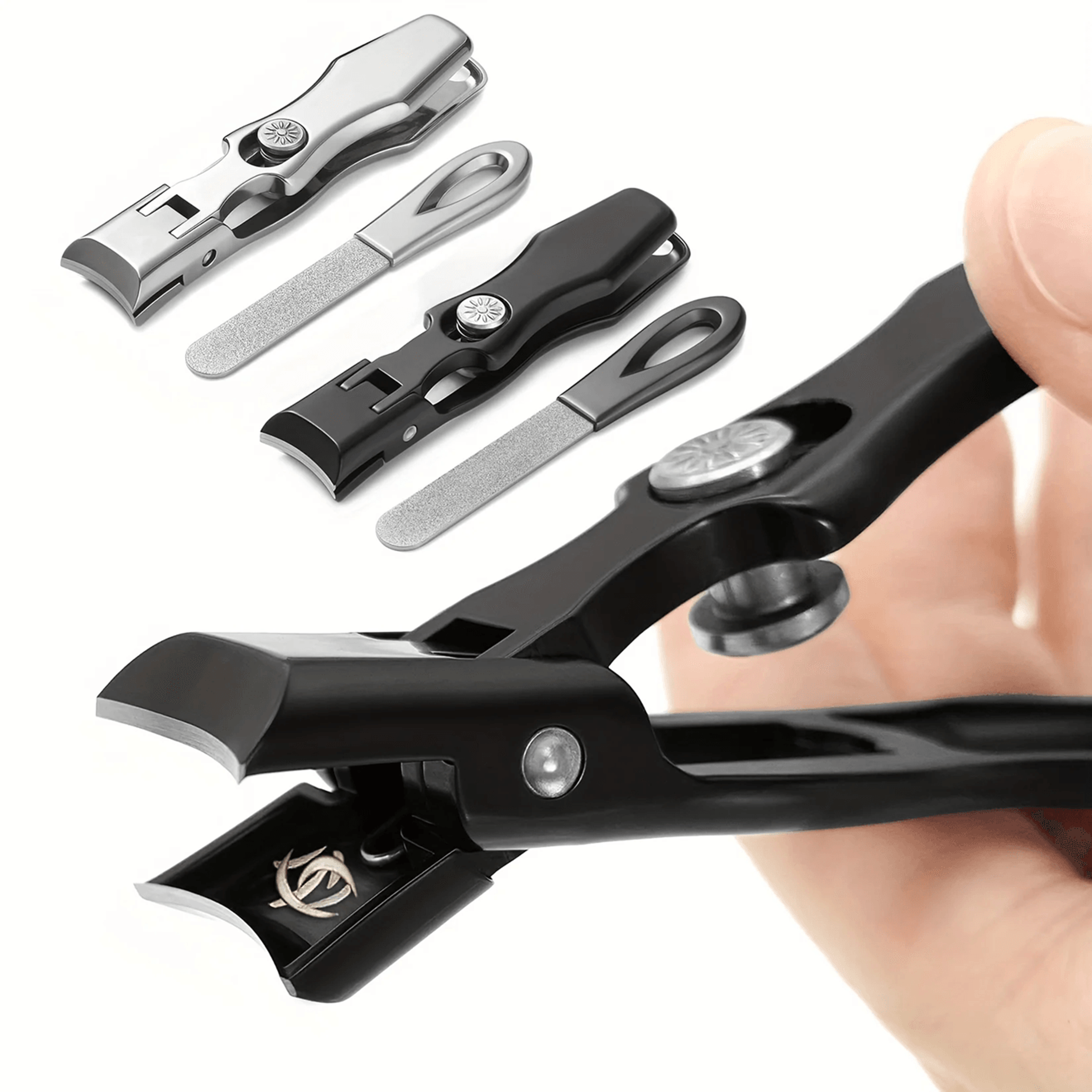 durable stainless steel nail clippers set heavy duty professional clippers for thick nails