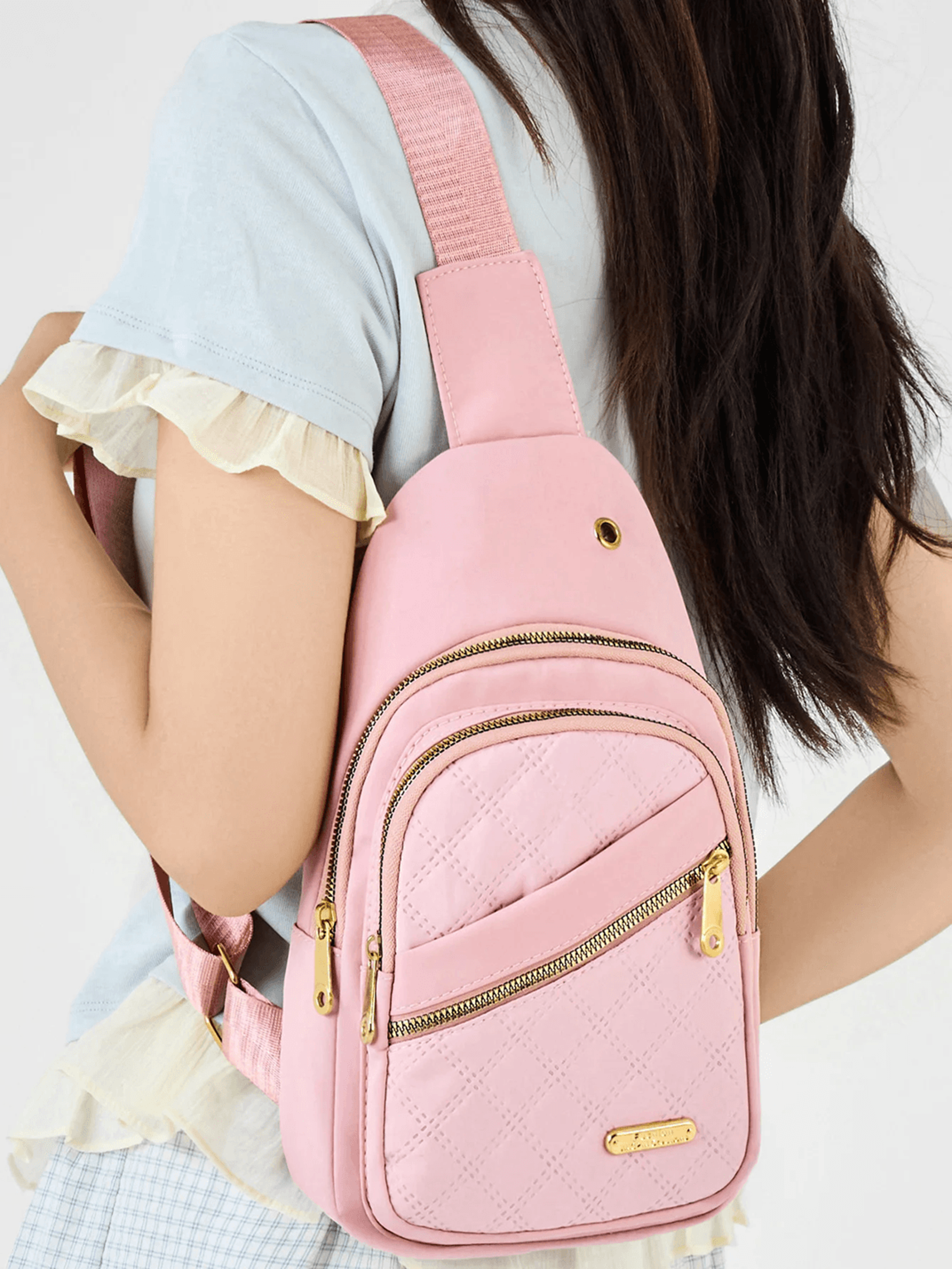 womens casual chest bag lightweight travel shoulder bag