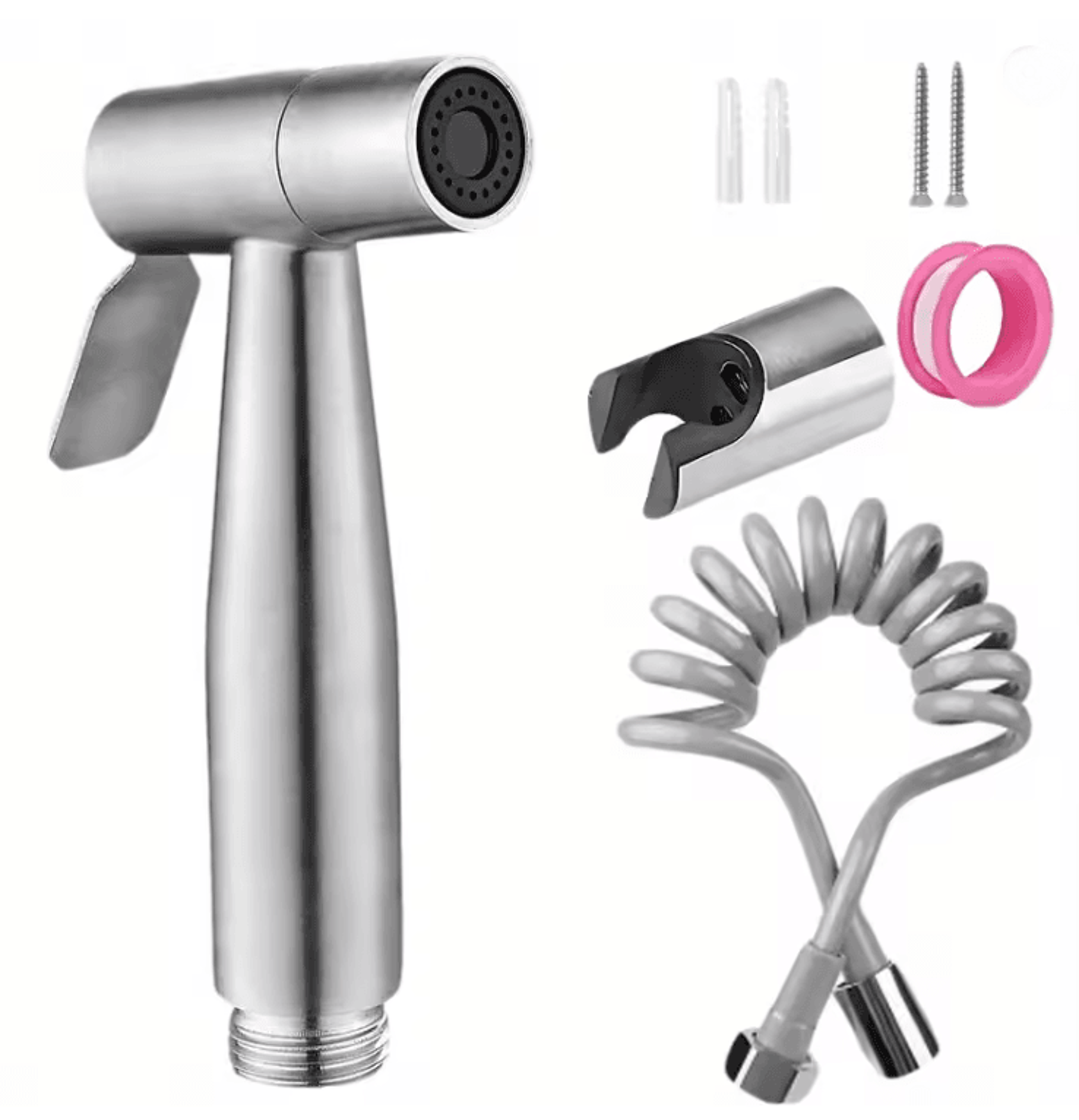 high pressure handheld shower kit stainless steel cleaning spray gun