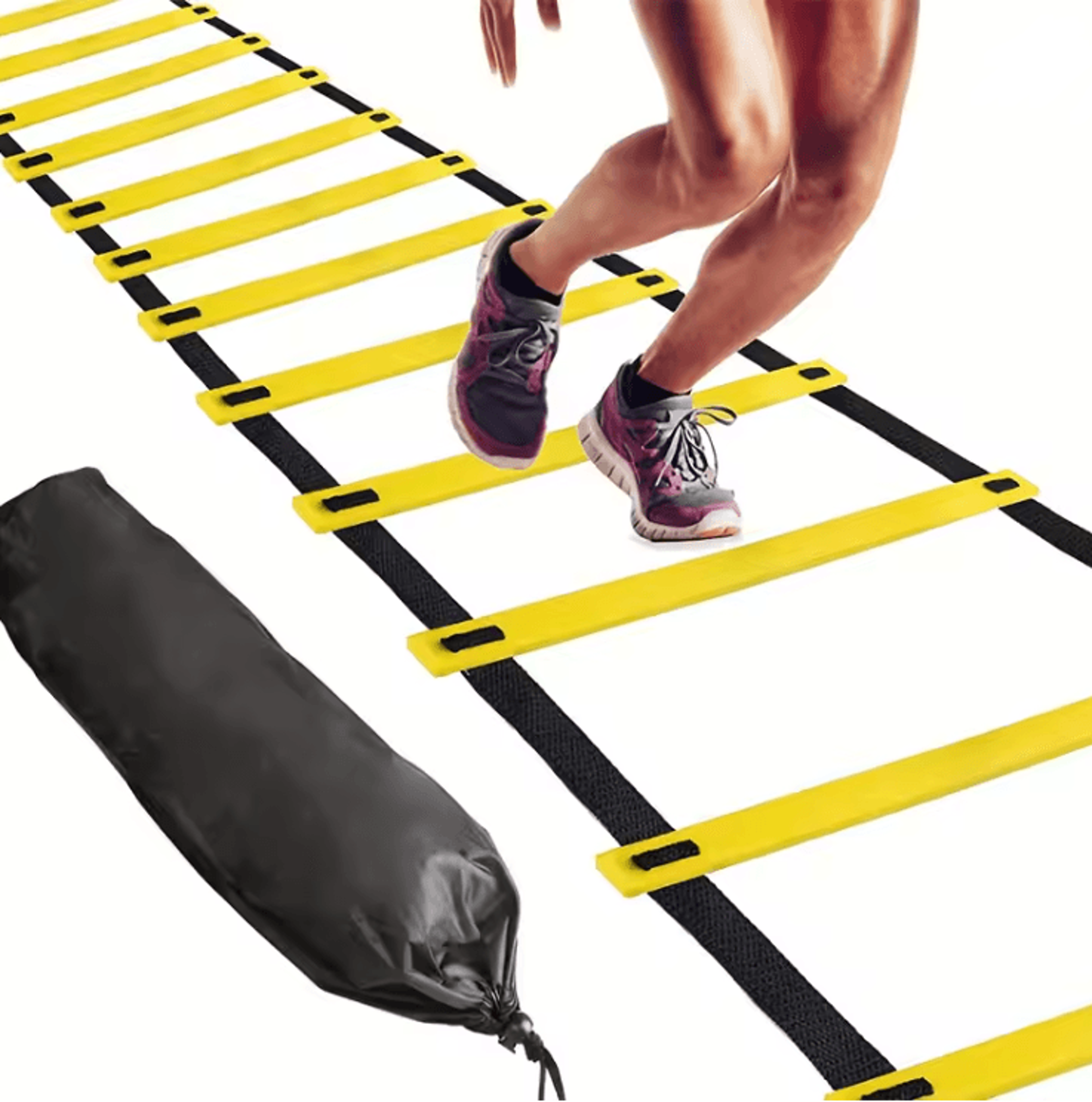 agility training ladder with adjustable rungs for speed and footwork drills