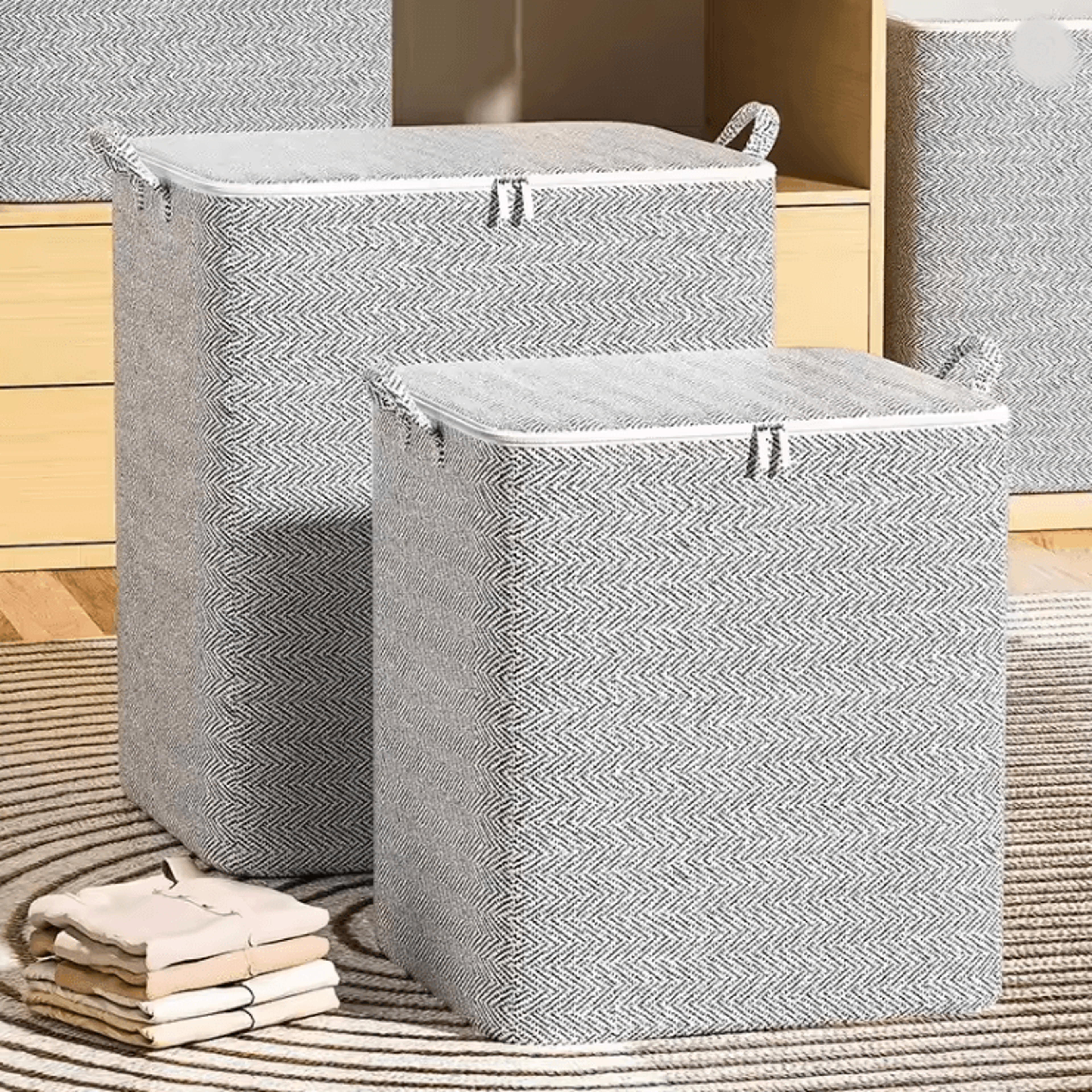homeease large capacity storage bag with non woven fabric for closet and wardrobe organization