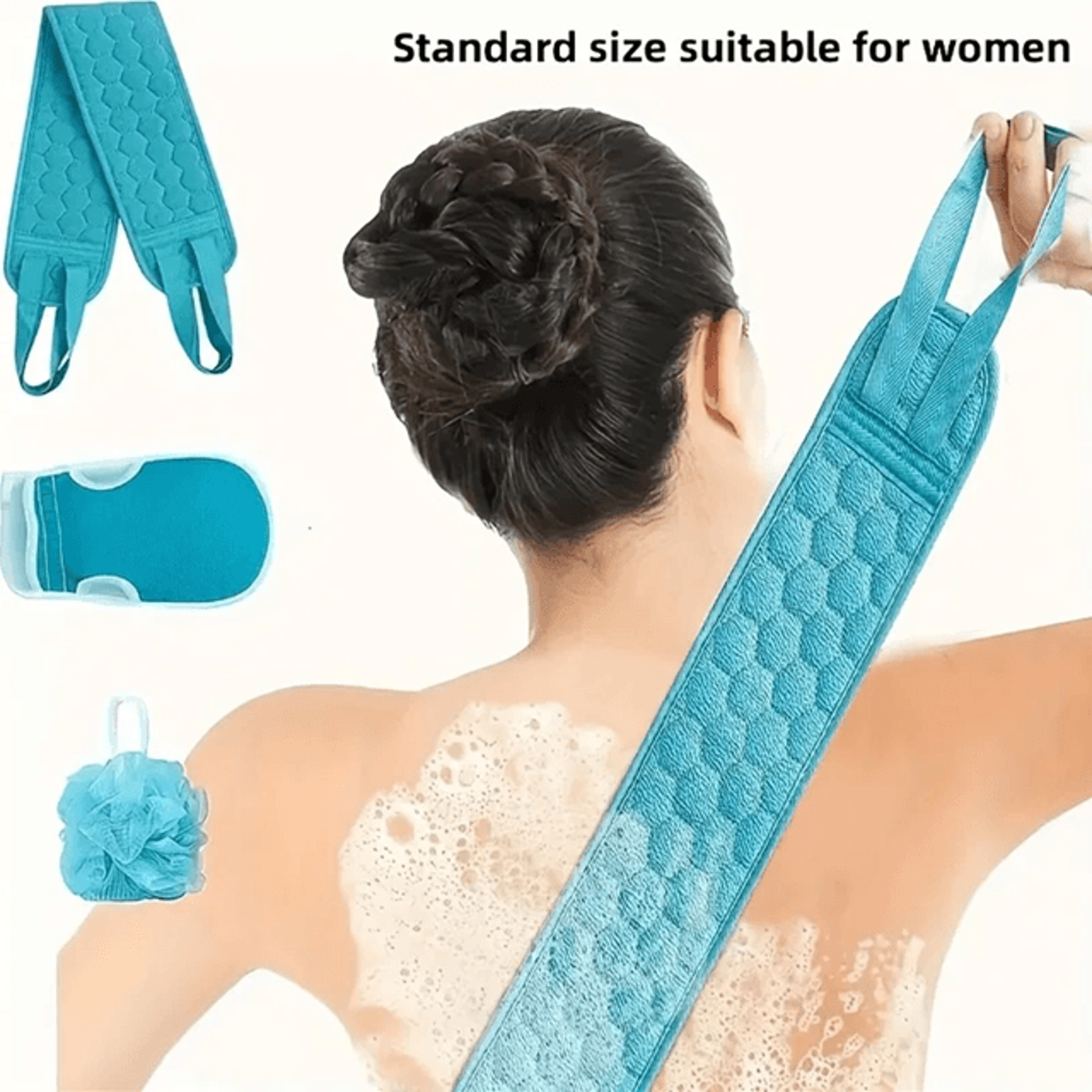3 piece exfoliating bath and shower set