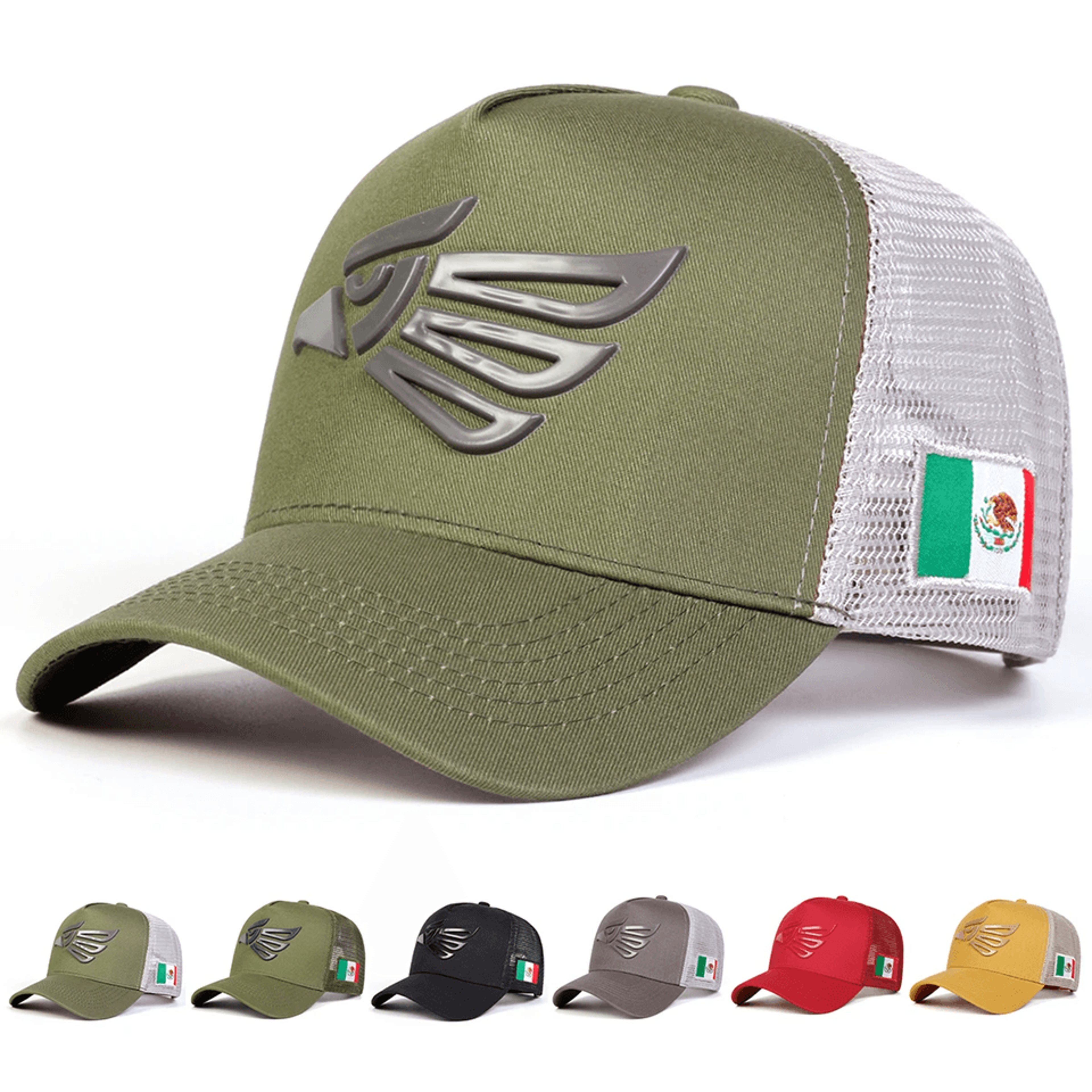 eagle heritage mesh baseball cap – adjustable outdoor sun hat