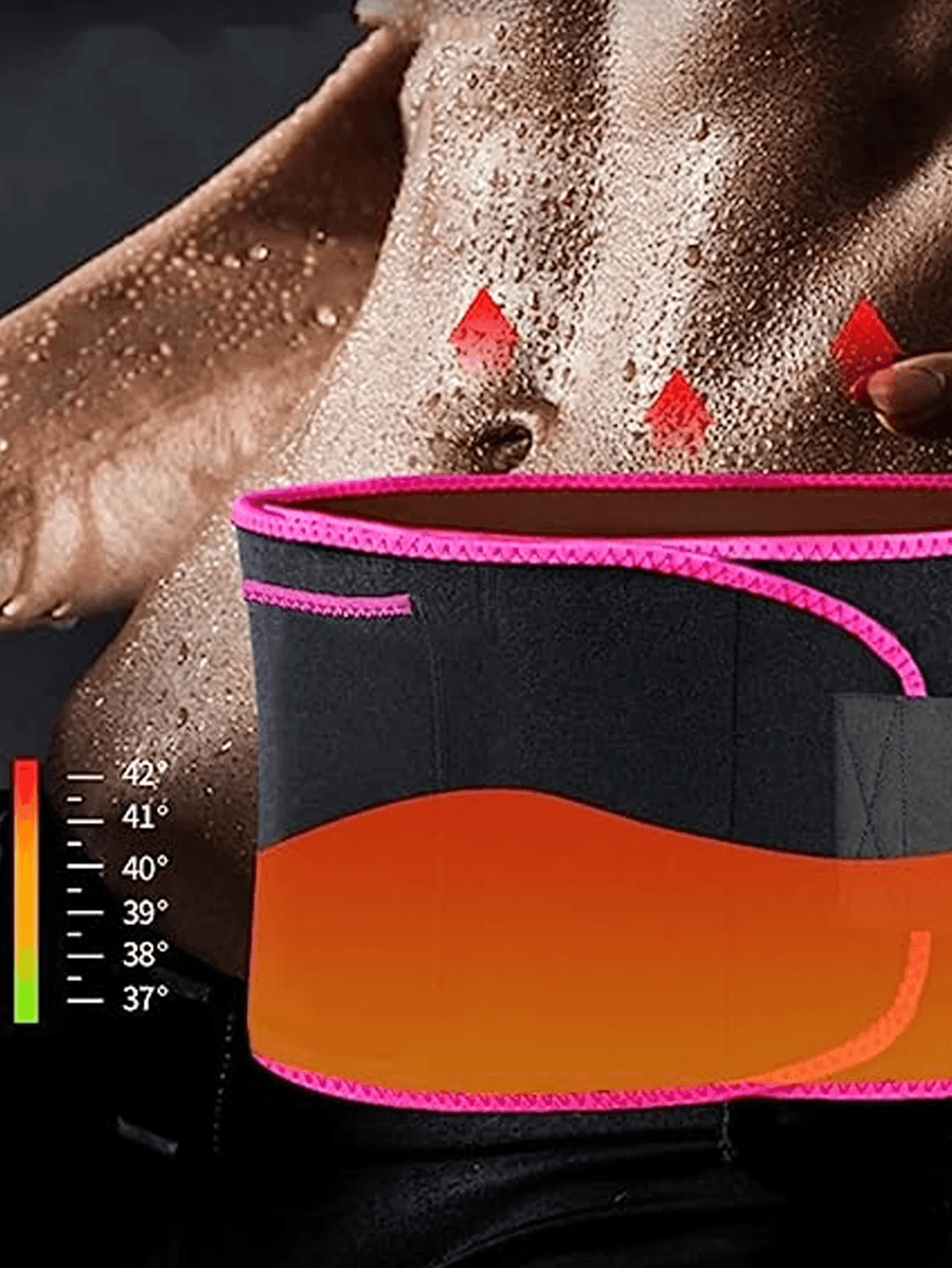 thermofit sweat waist trimmer belt