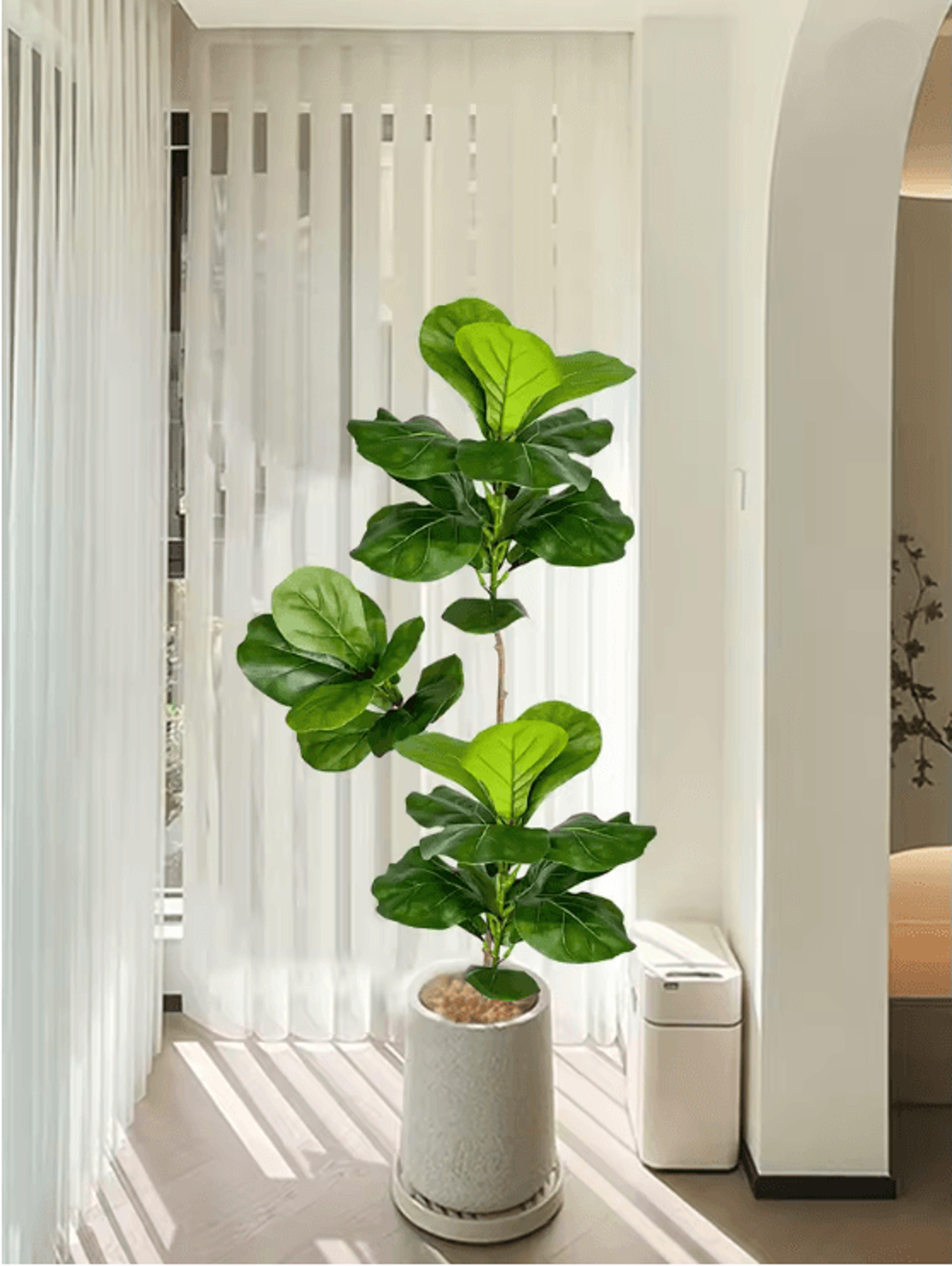 eververde large artificial ficus tree