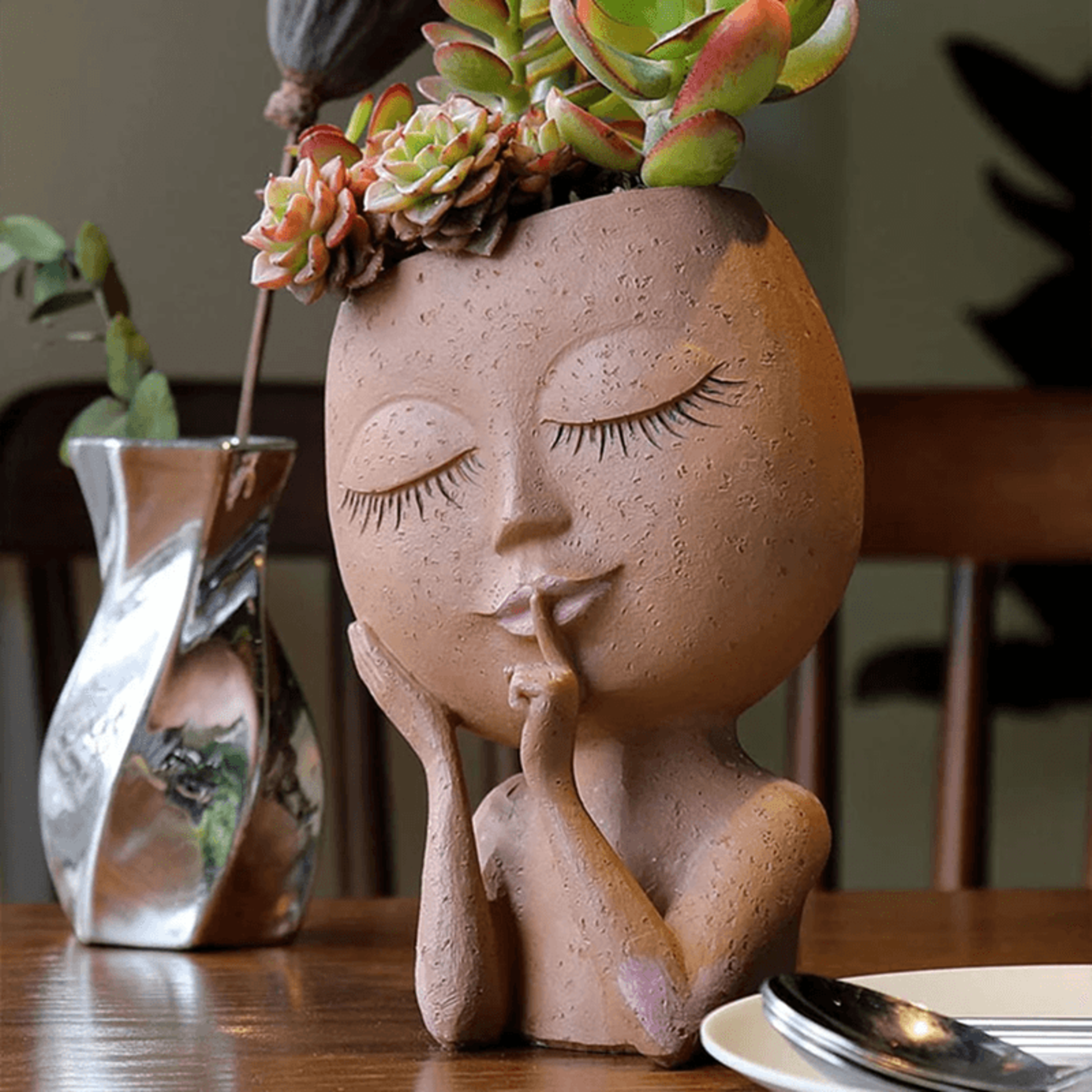 bloommuse european style girl face planter