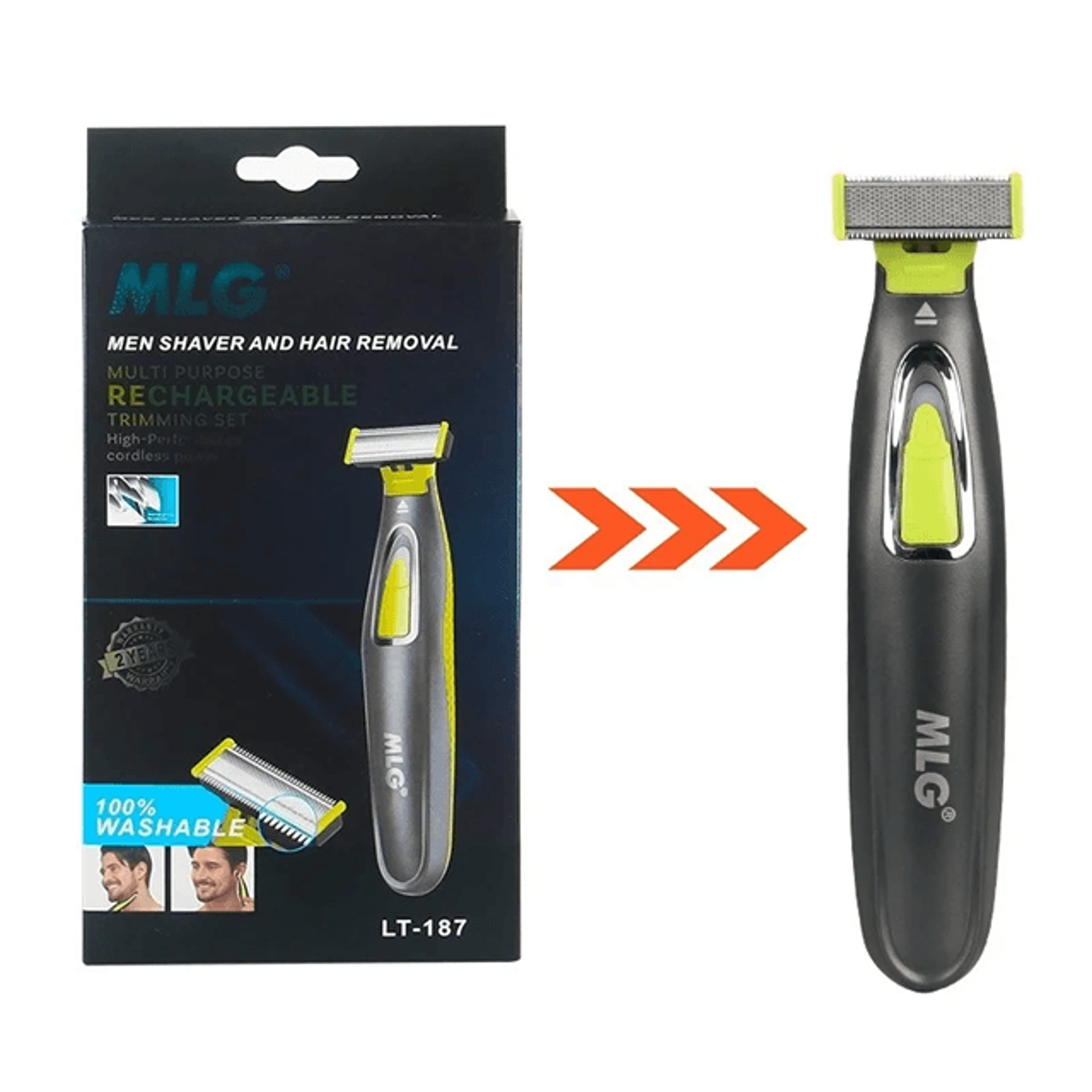 rechargex dual edge usb rechargeable electric razor