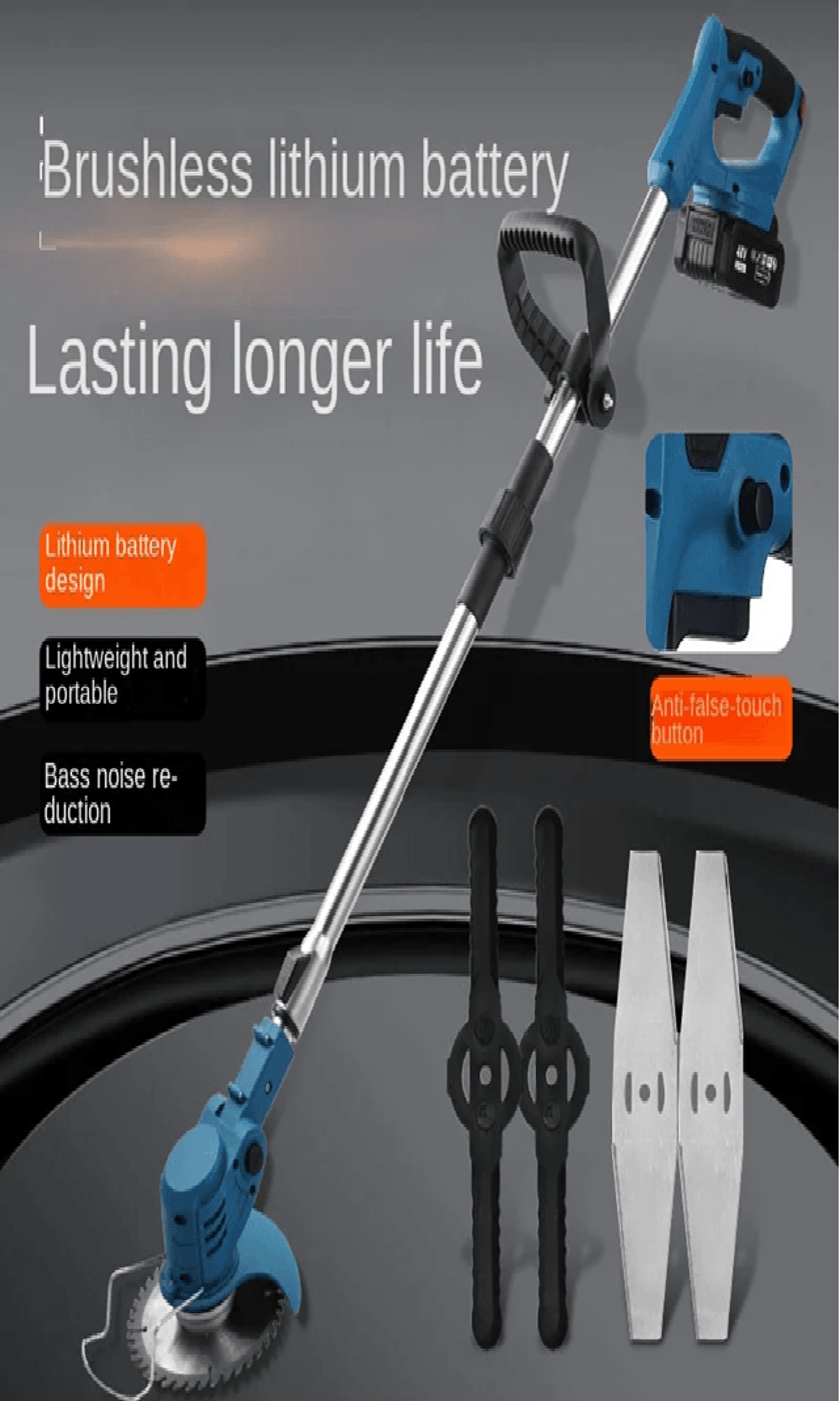powertrim cordless electric grass trimmer