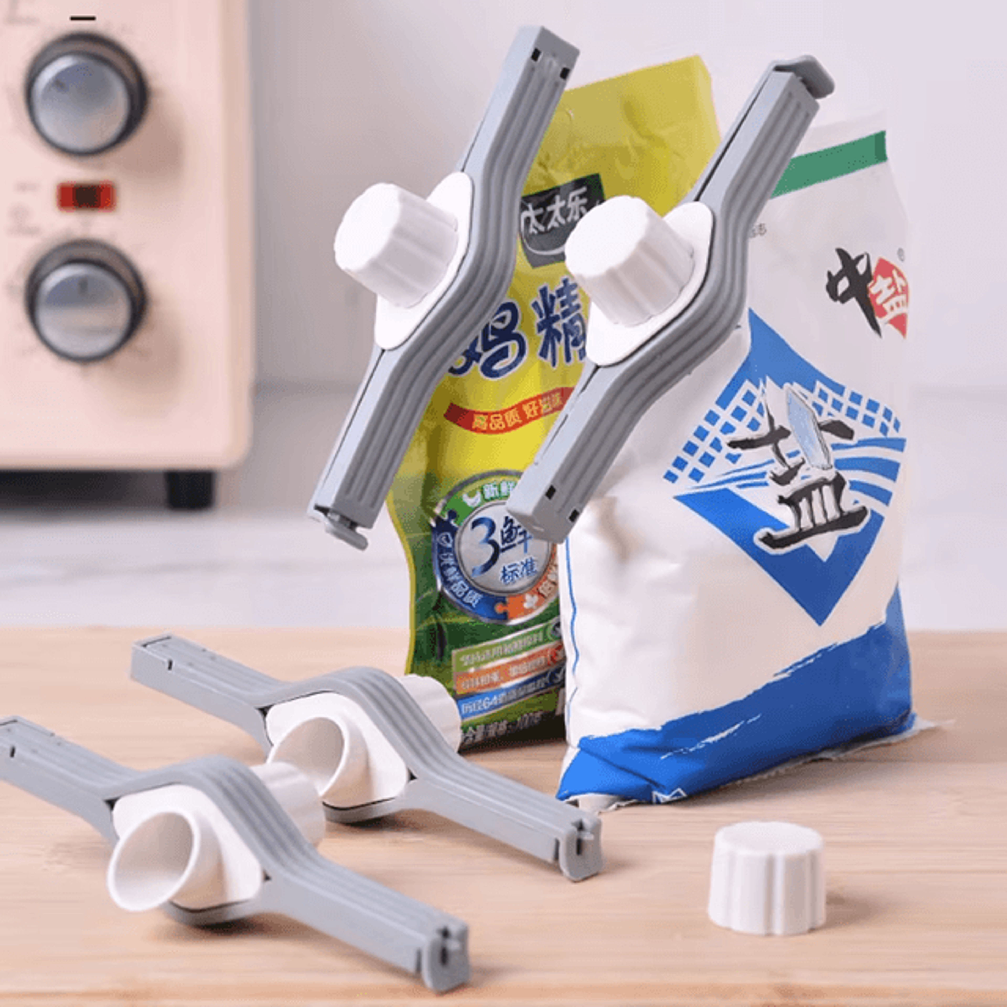 sealmate screw cap bag sealing clip set – airtight food preservation tool for kitchen storage