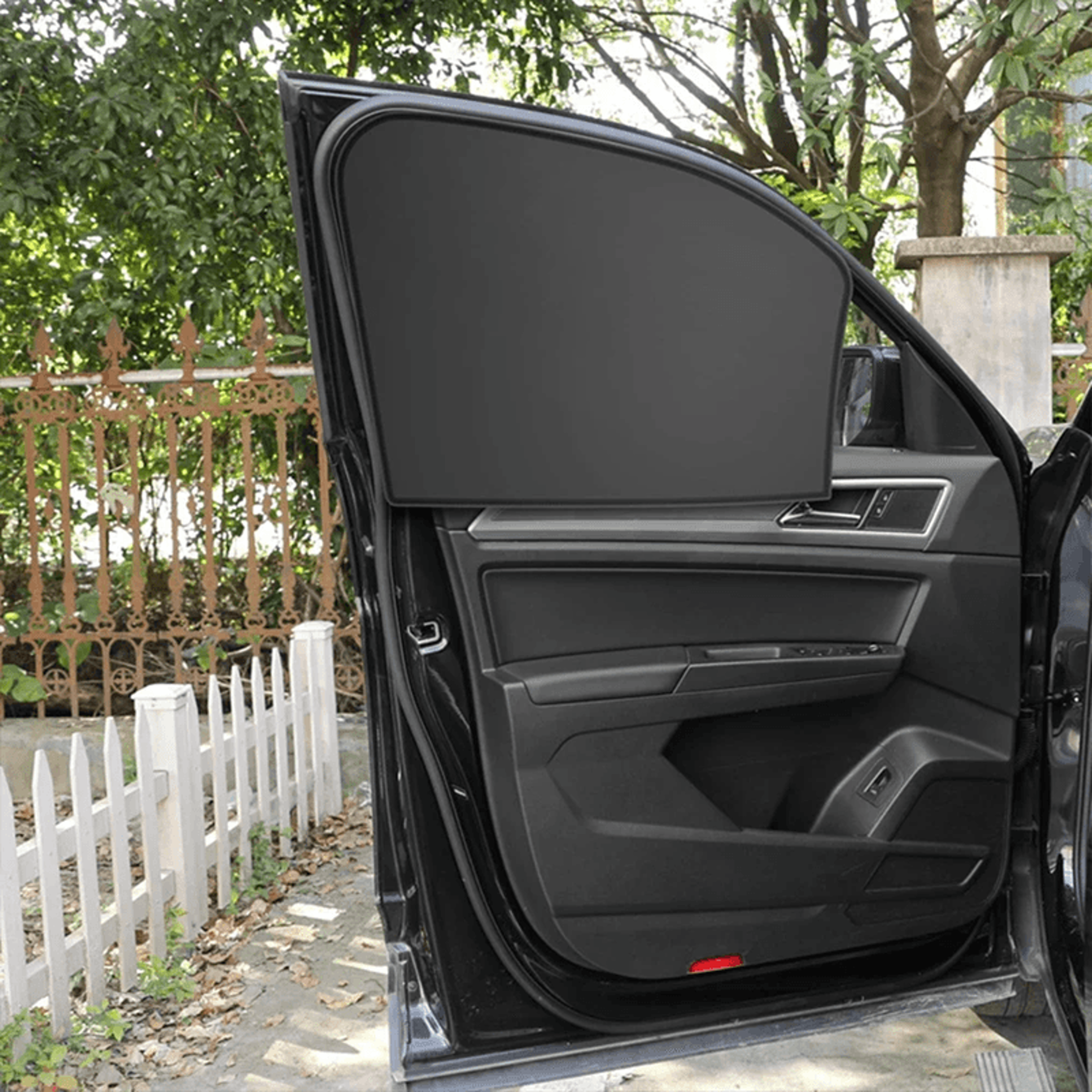 shadeguard magnetic car sunshade – double-sided uv protection window shield for all vehicles