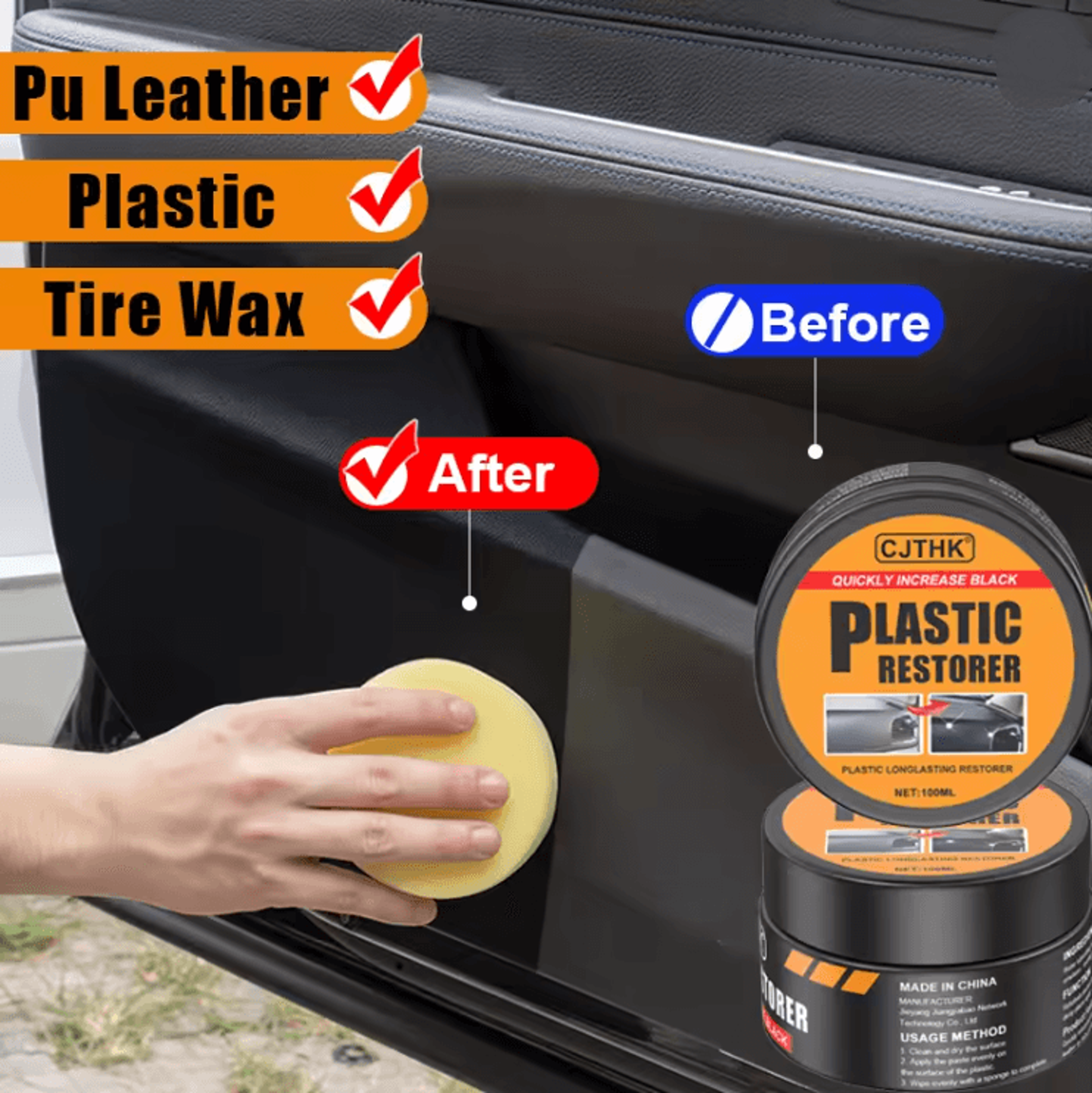 shinepro car plastic restorer and interior renewal coating