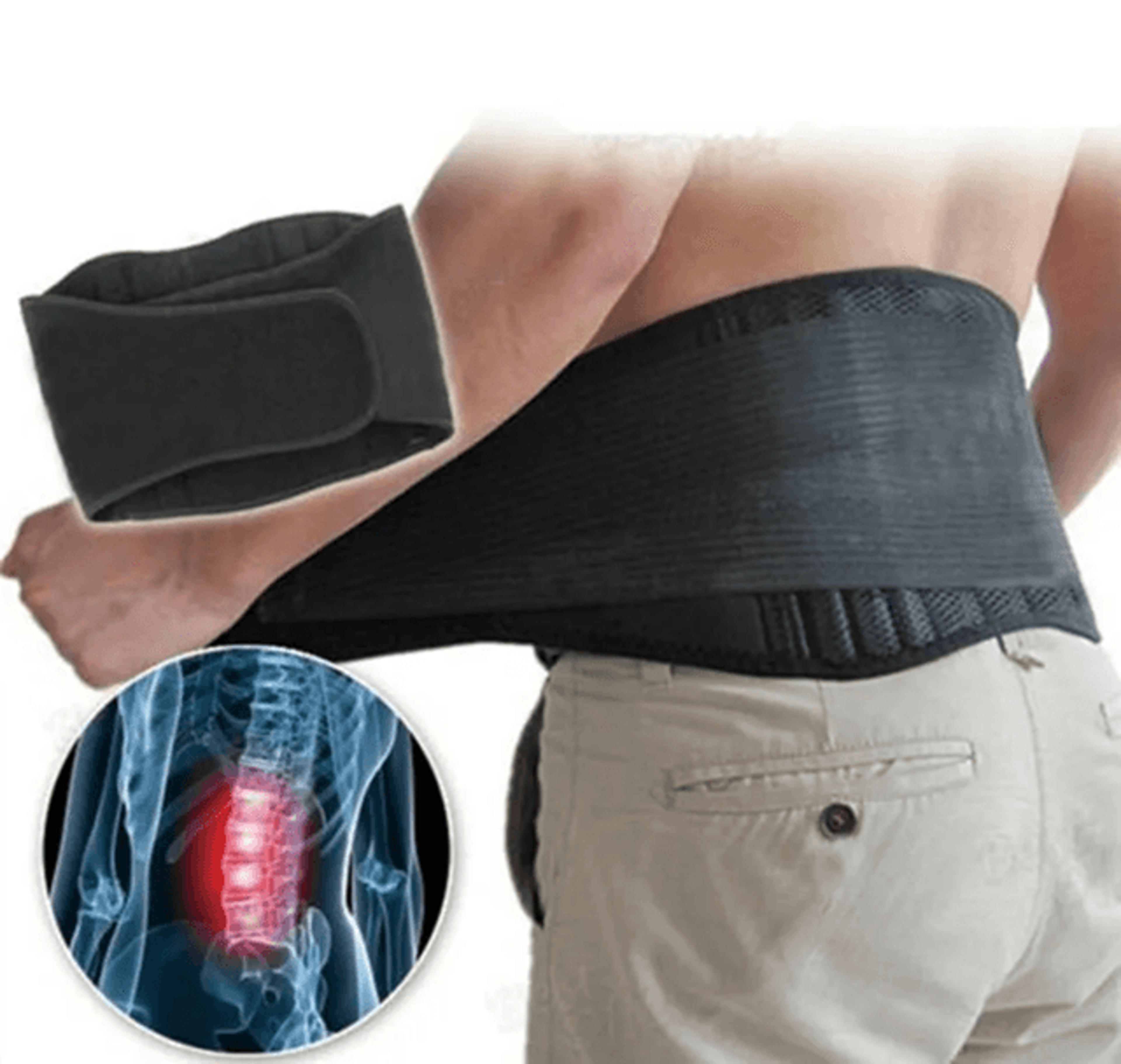 thermaflex adjustable self heating lumbar support belt
