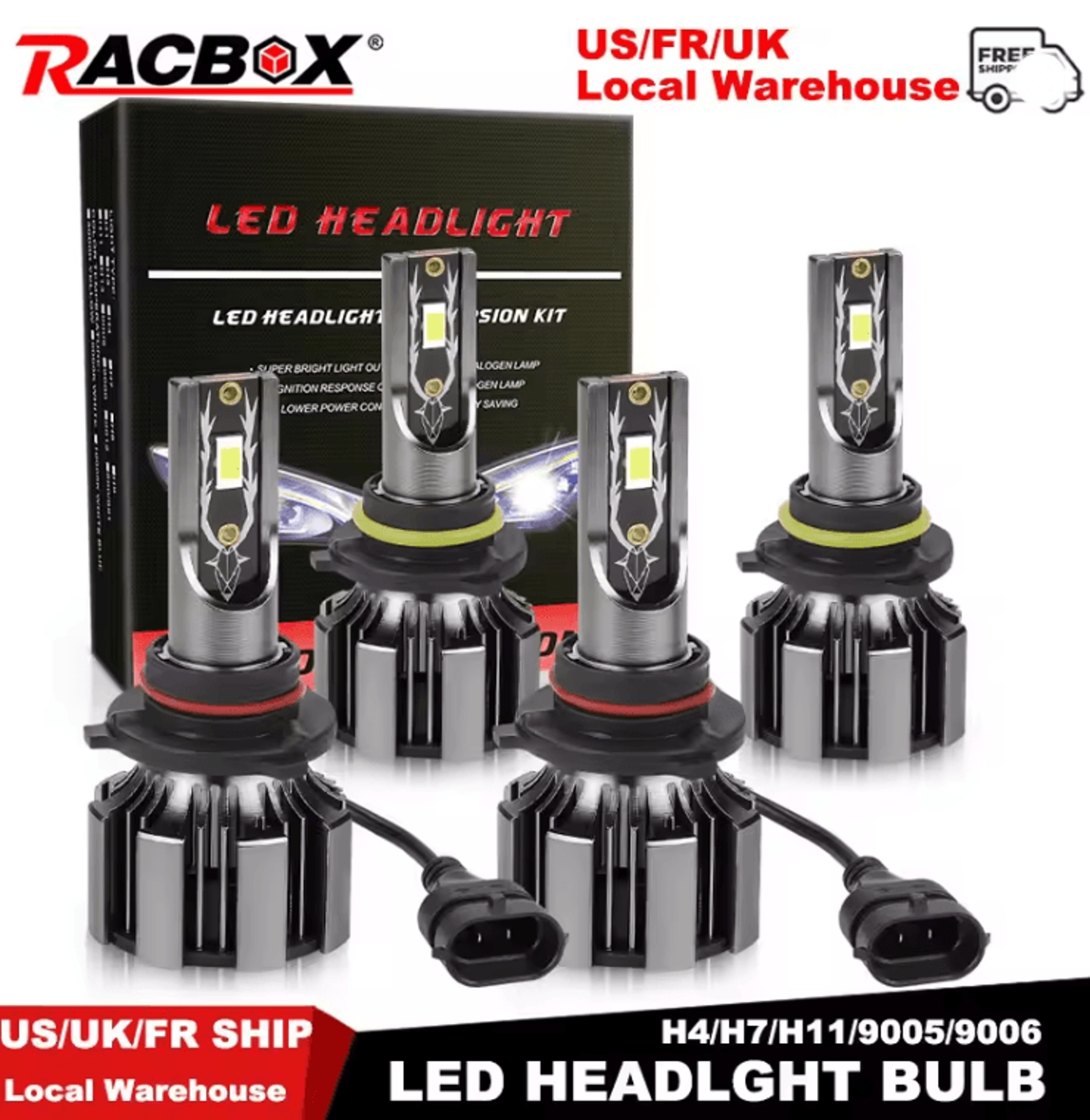 lumadrive 120w led headlight bulbs super bright csp car headlamp set