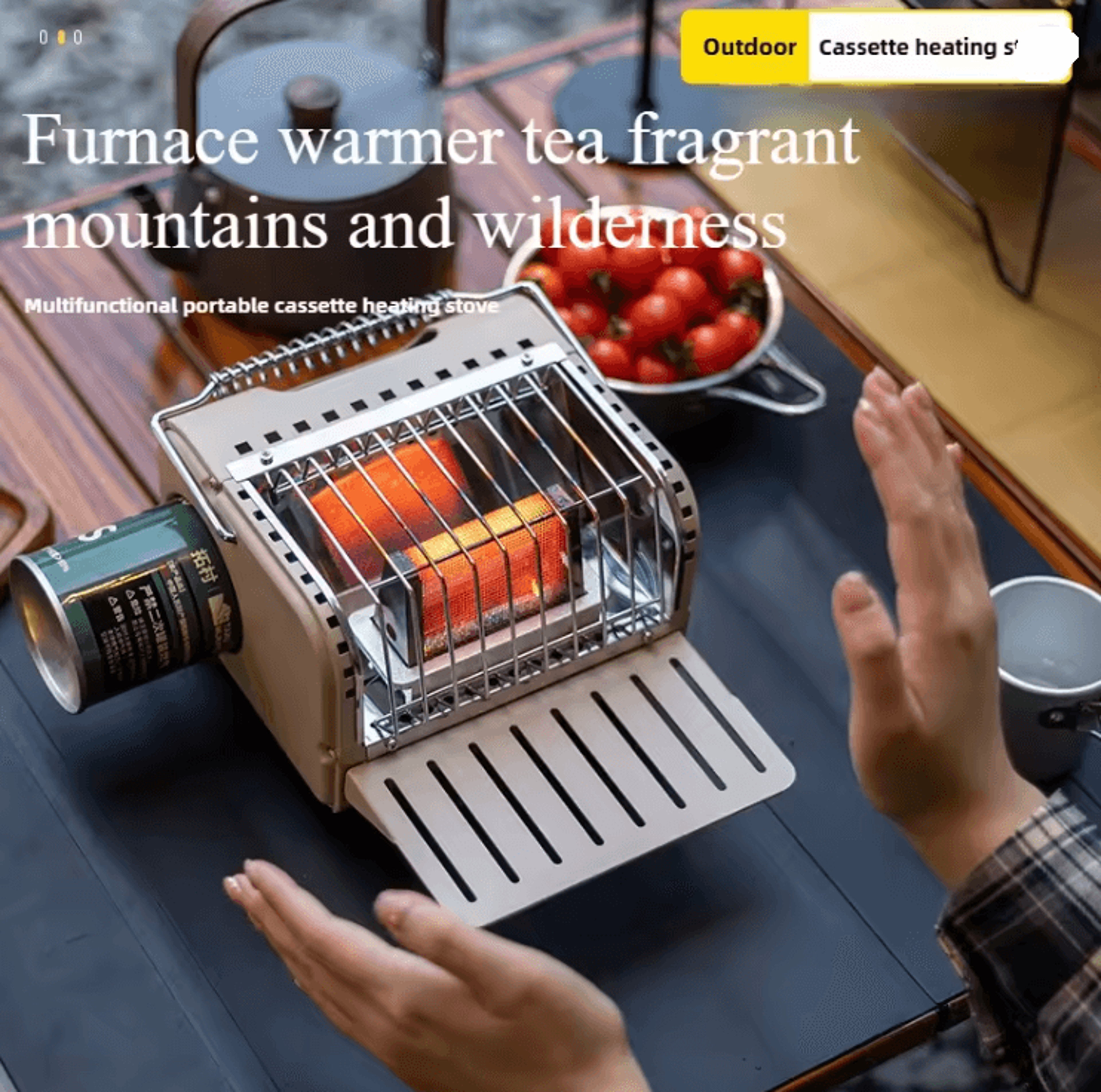heatmate portable mini gas camping heater and stove