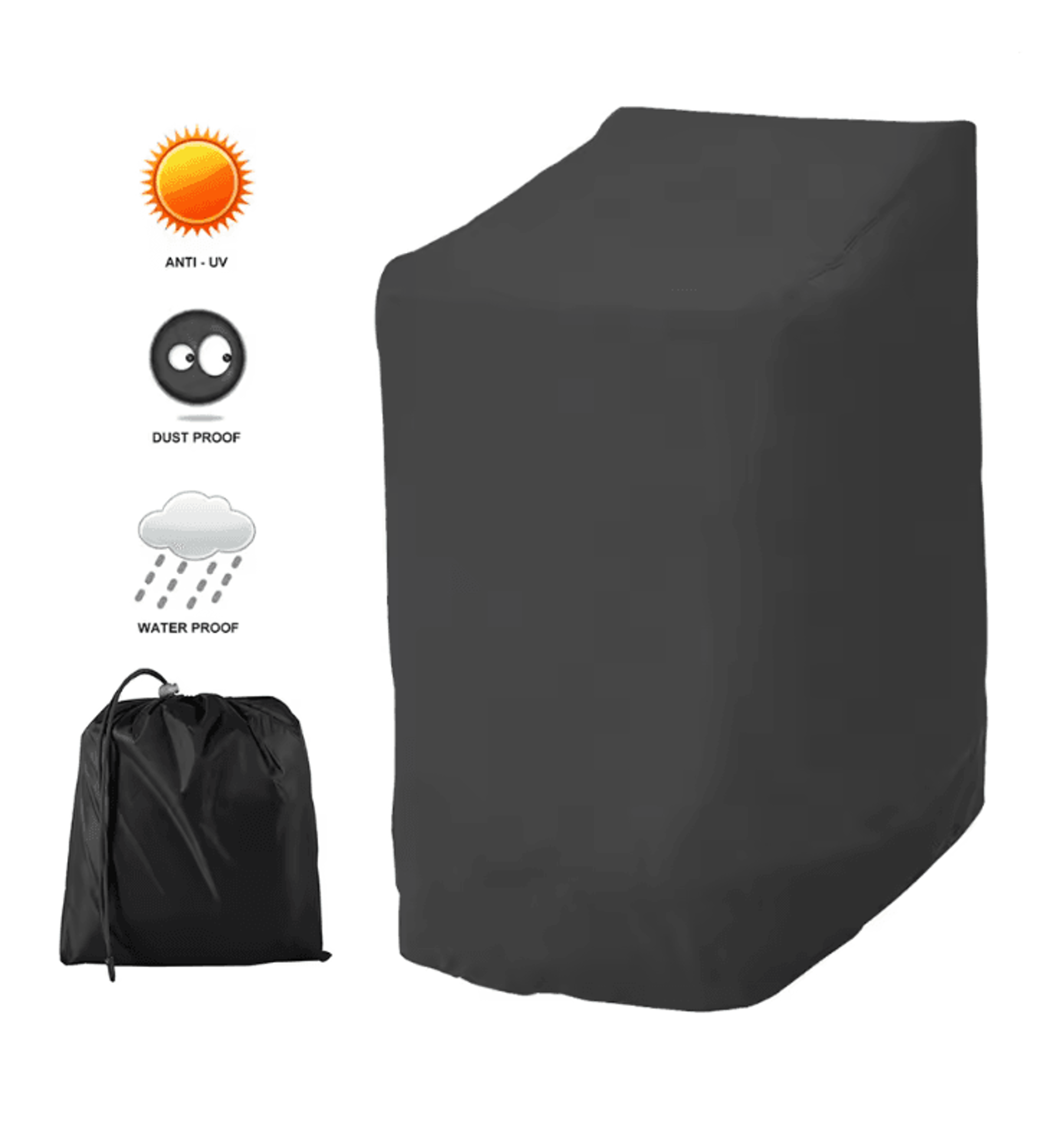 weathershield stackable patio chair cover waterproof outdoor protector