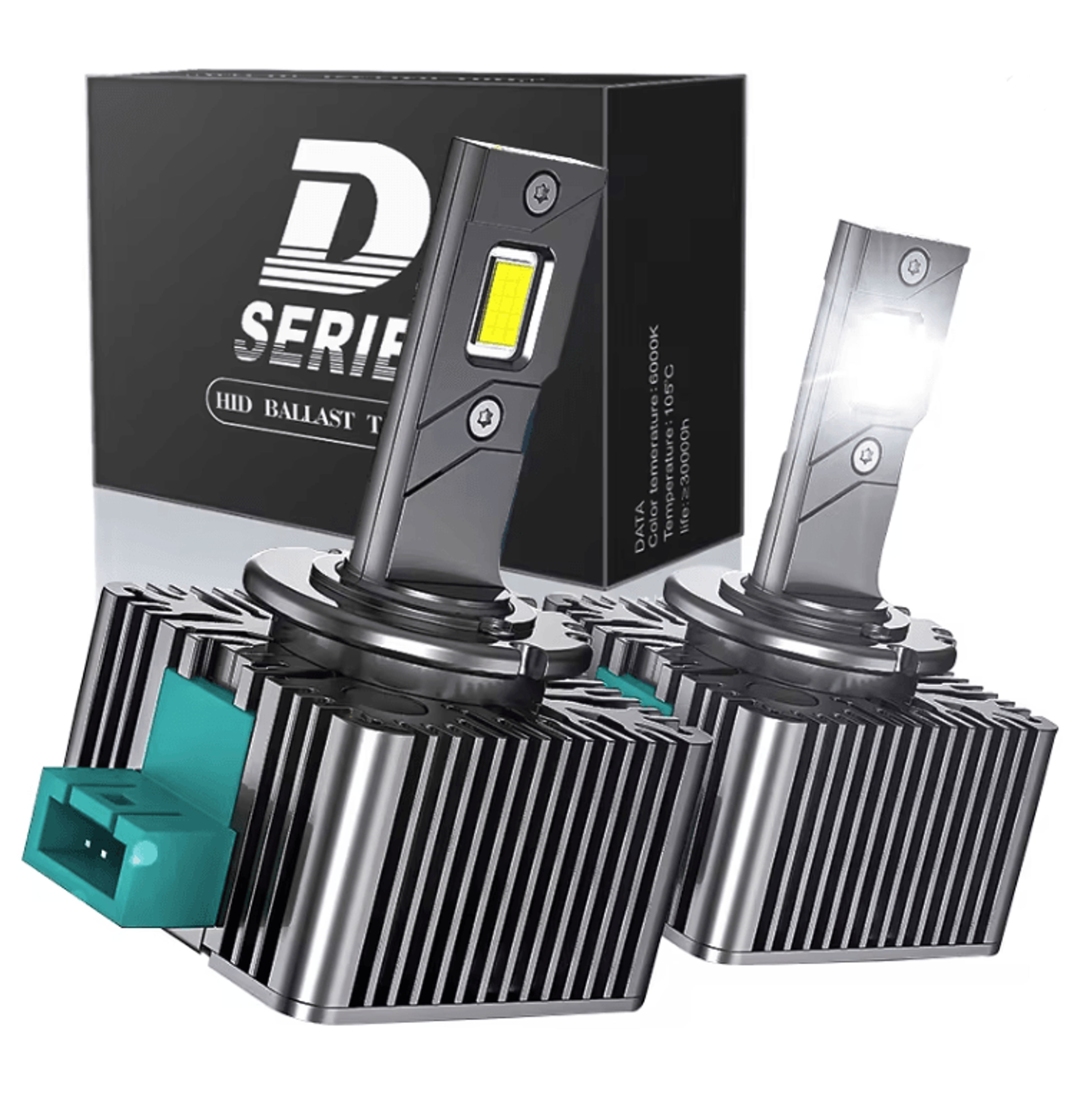 turbobeam d series led car headlights conversion kit 70w 6000k plug and play hid replacement
