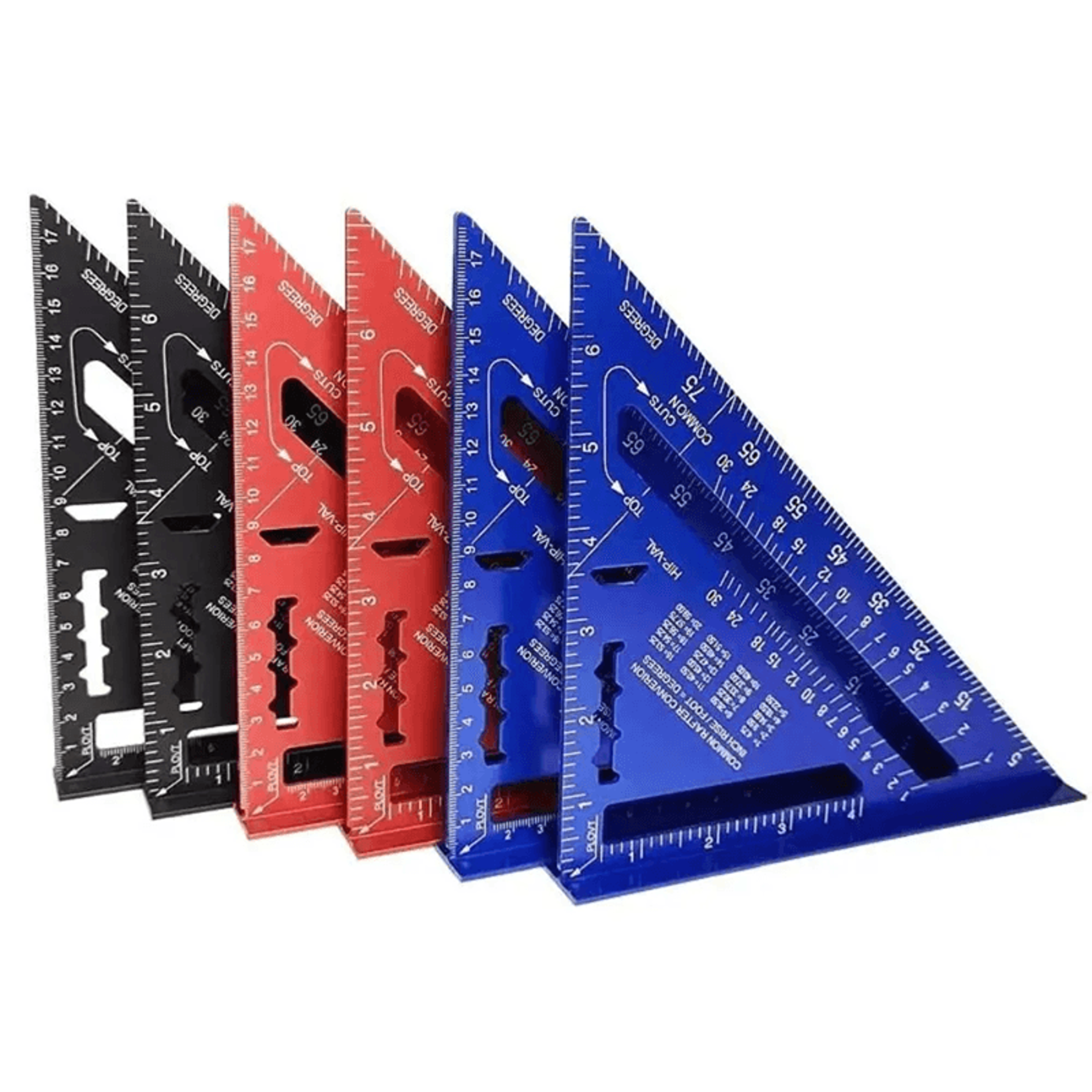 precision pro 7 inch aluminum alloy triangle ruler for woodworking and carpentry