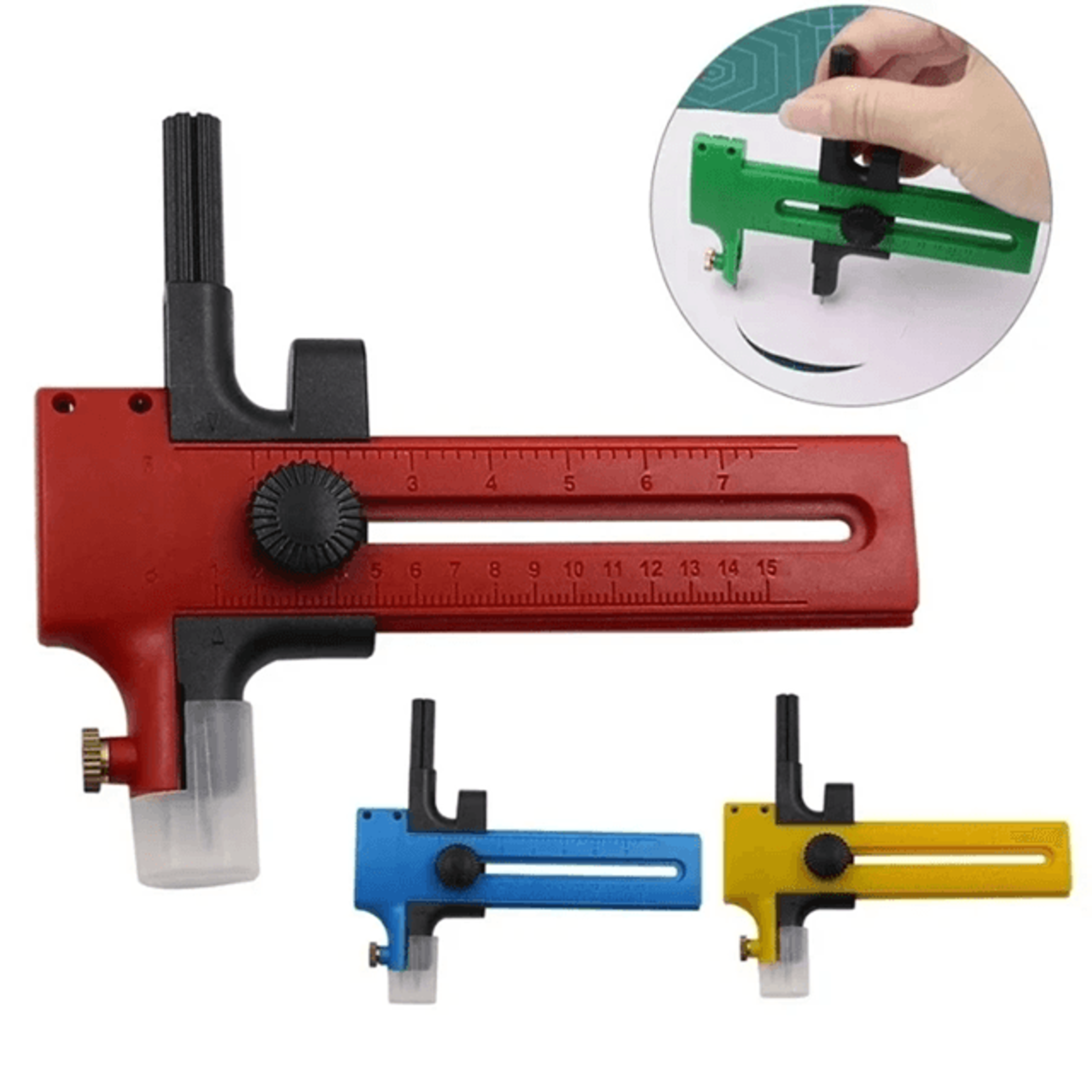 craftmate adjustable circle cutter tool for fabric, paper, and diy crafts