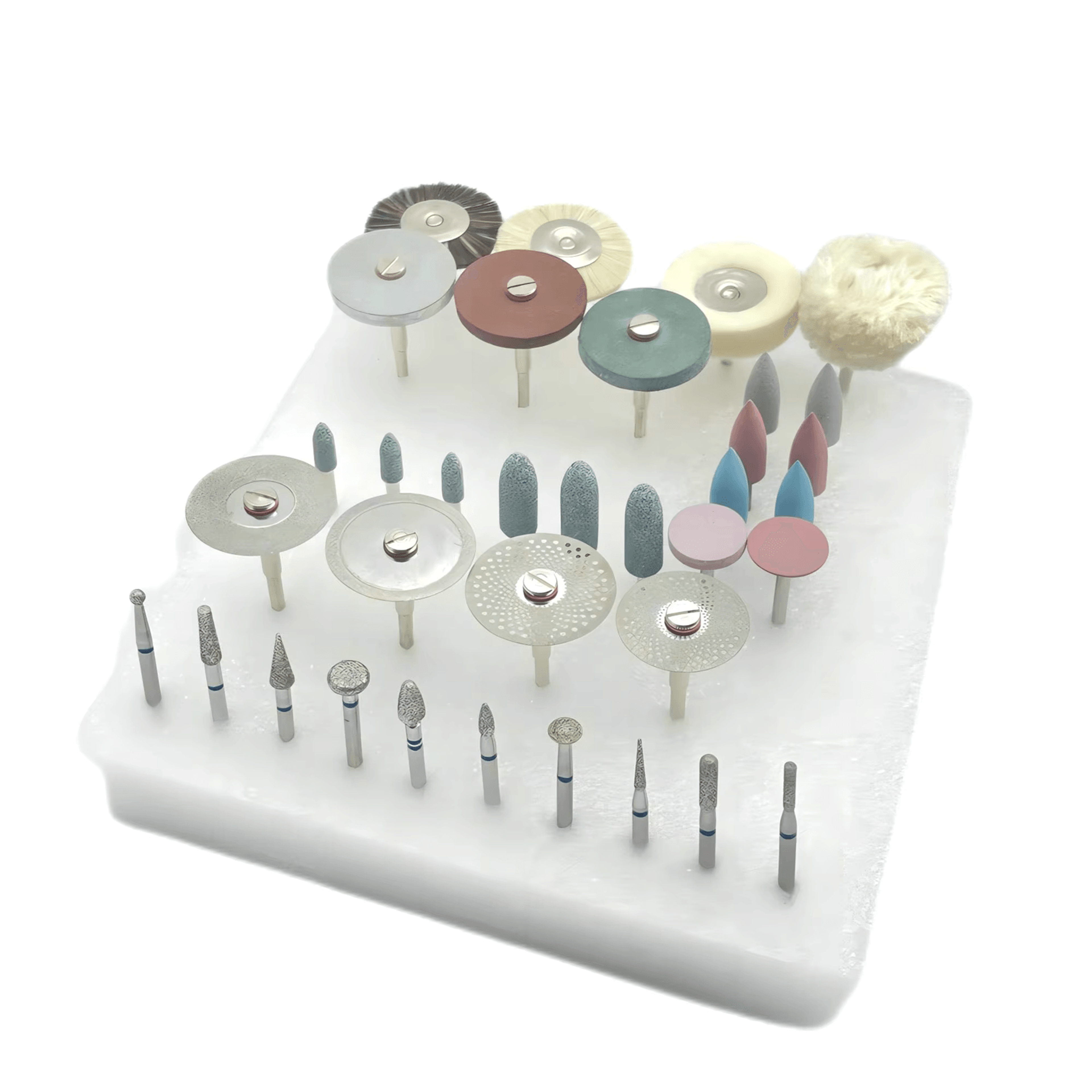 prodent 35 piece diamond burs and polishing kit for dental and ceramic work