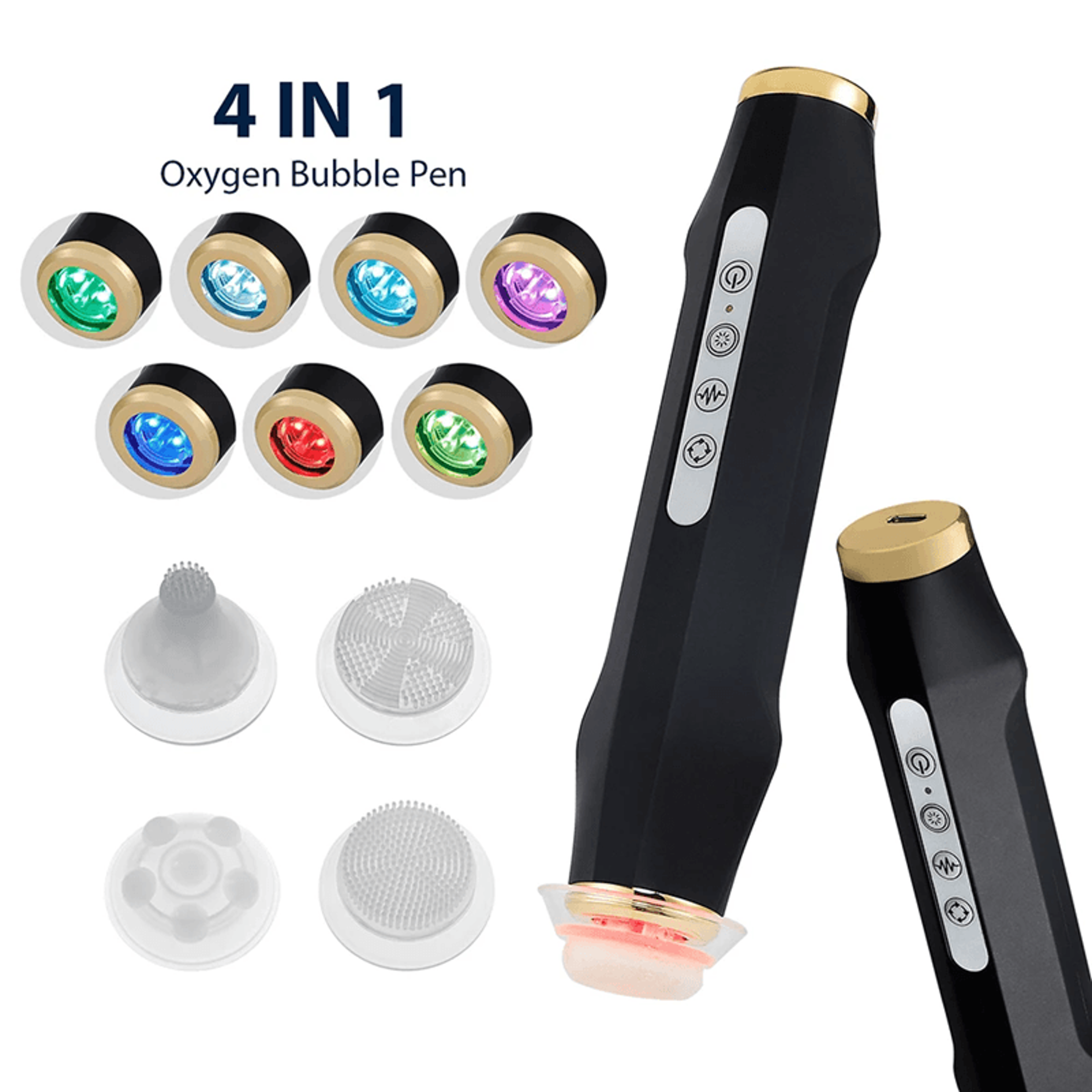 oxyglow 7 color co2 oxygen bubble facial machine for deep skin rejuvenation and spa care