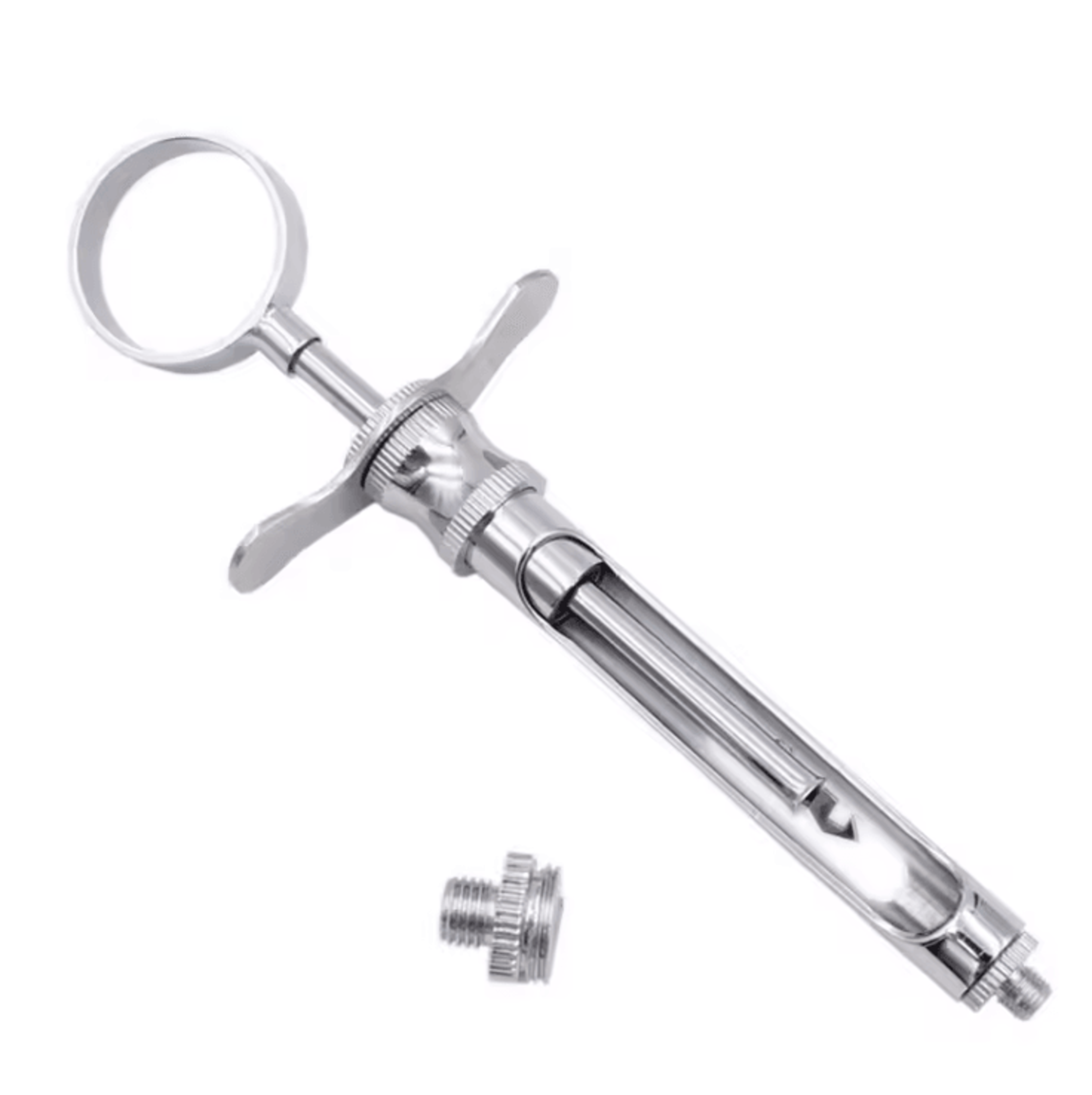 prodent stainless steel dental aspirating syringe 1.8ml for precision injections